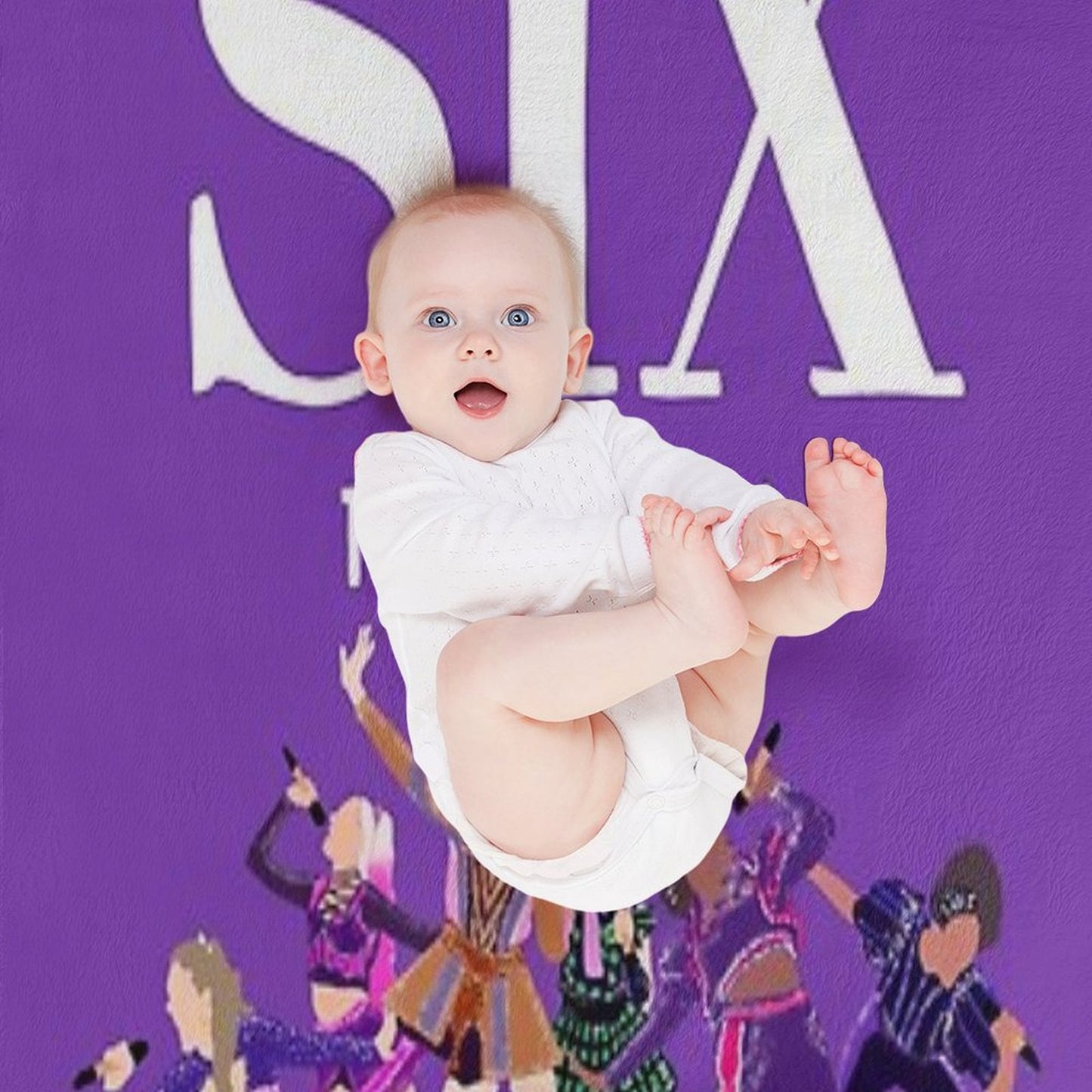 Six The Musical Queens Poster Durable Throw Blanket