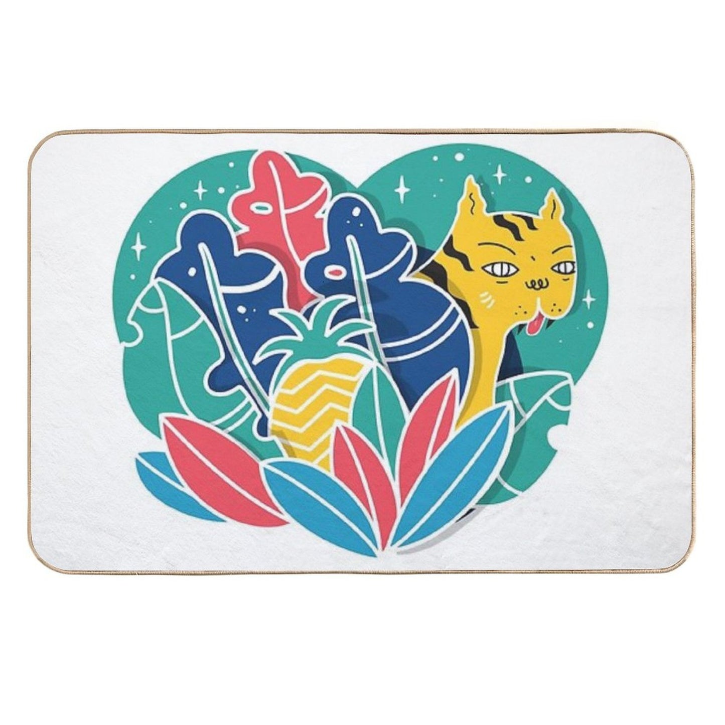 Jungle Pet-Safe Bath Mat