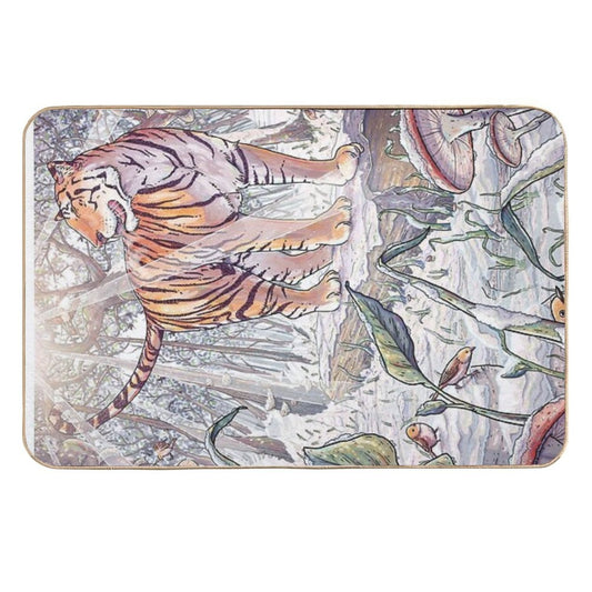 Spring Tigress  Easy Maintenance Bath Mat
