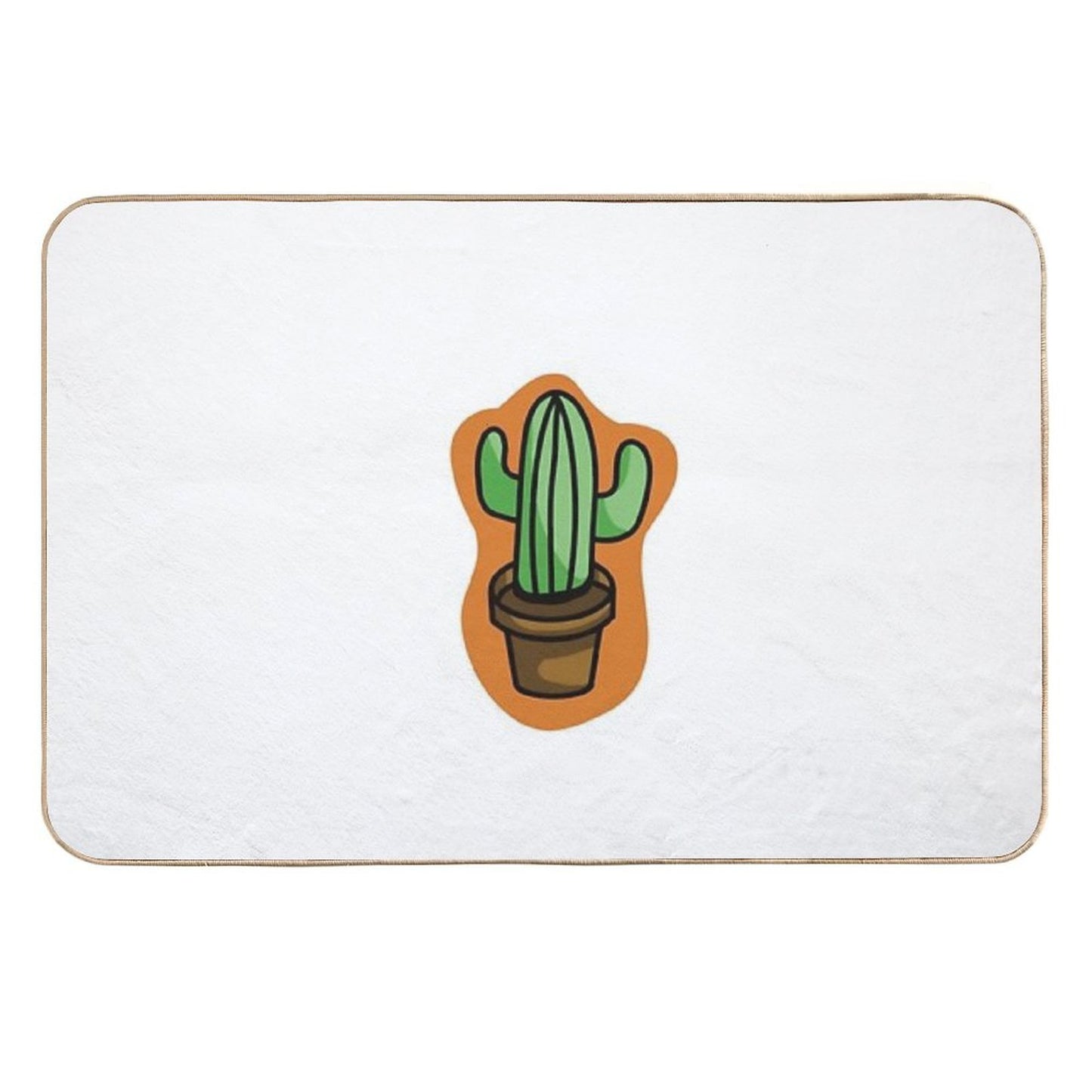 Colorful Cactus Eco-Friendly Bath Mat