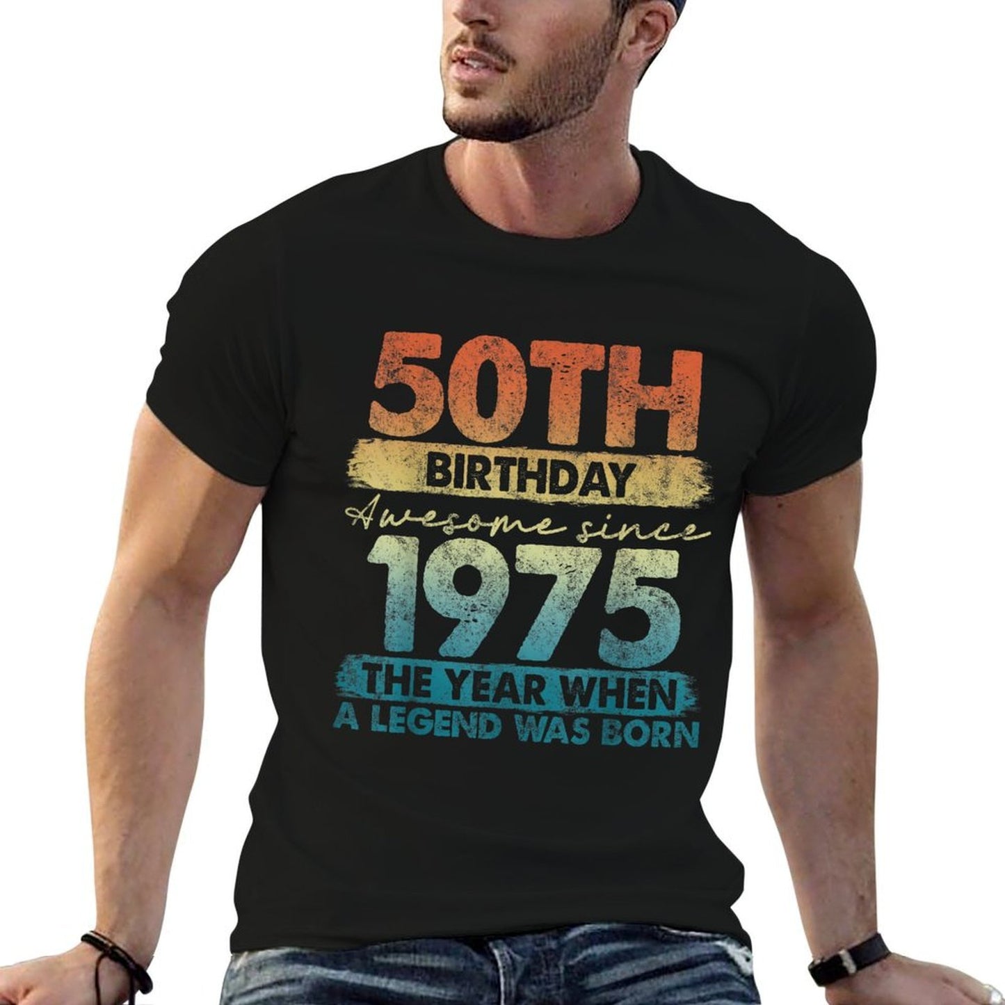 50 Year Old Gifts Vintage 1975 Limited Edition 50th Birthday Durable T-Shirt