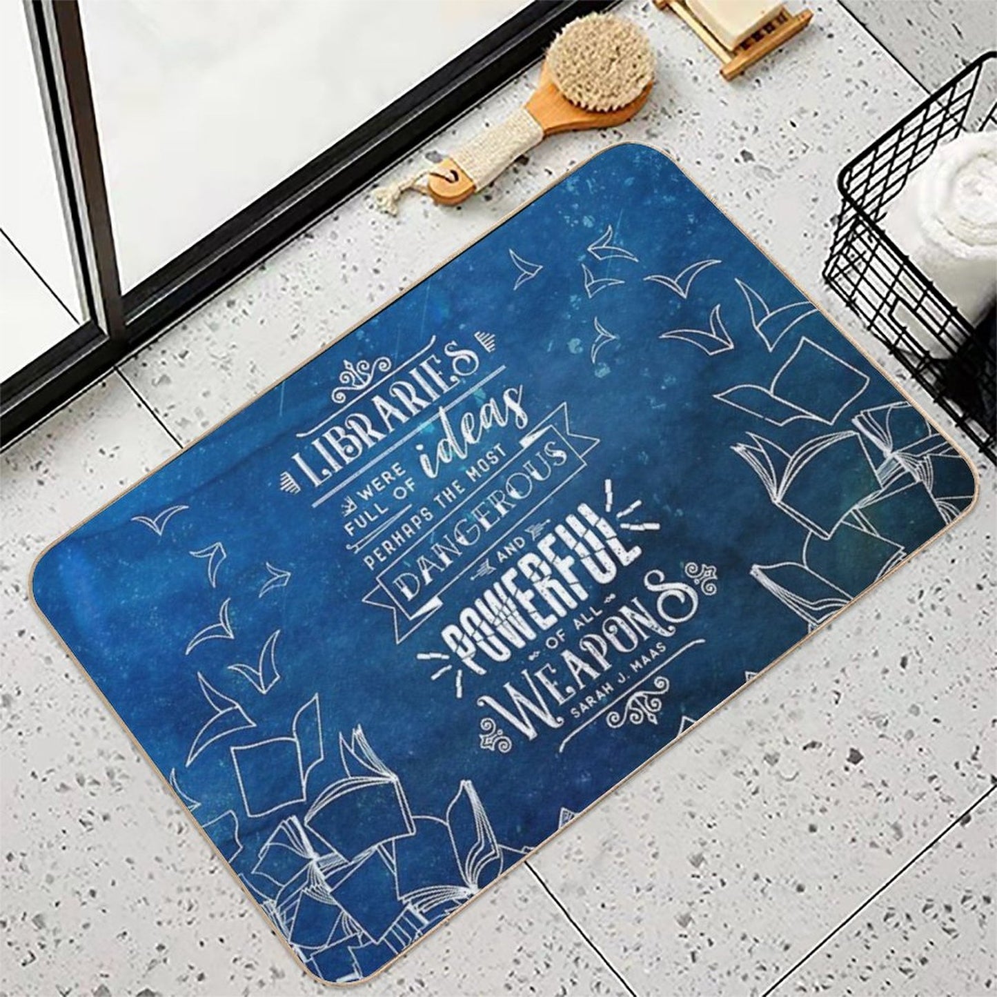 Libraries Long-Lasting Bath Mat