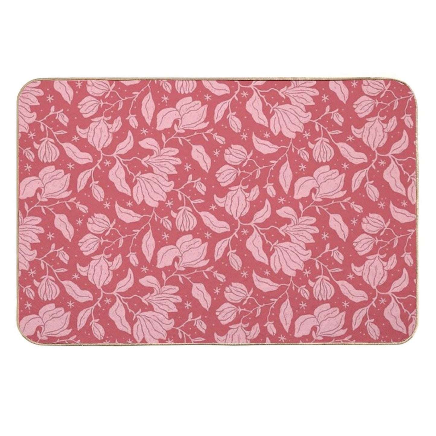 Pink Magnolias In Bloom Versatile Bath Mat