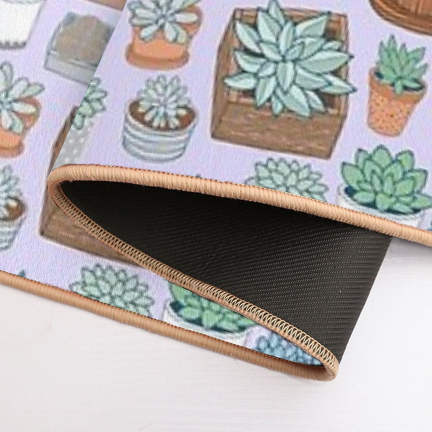 Succulent Love Easy To Clean Bath Mat