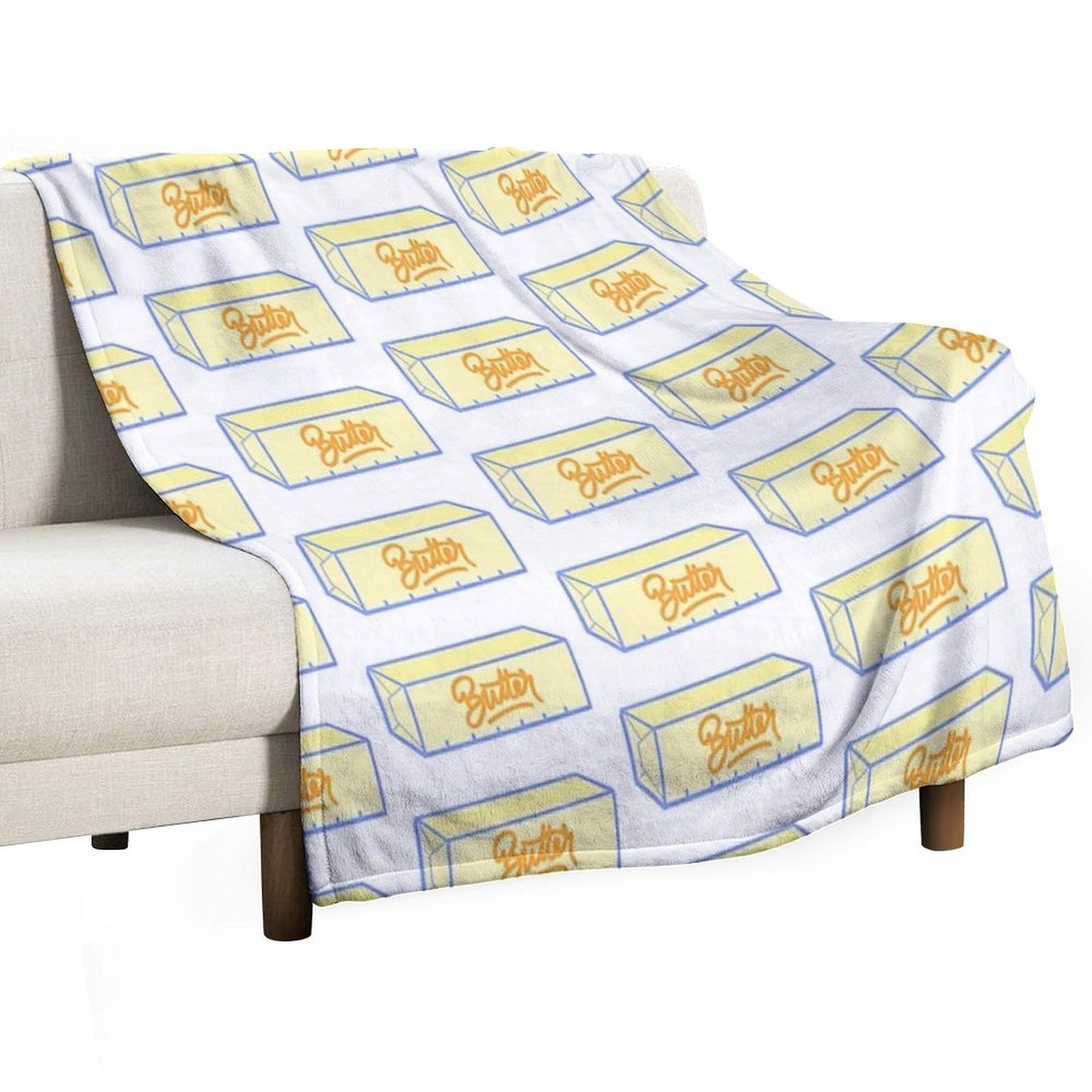 Stick of Butter Comfort Throw Blanket