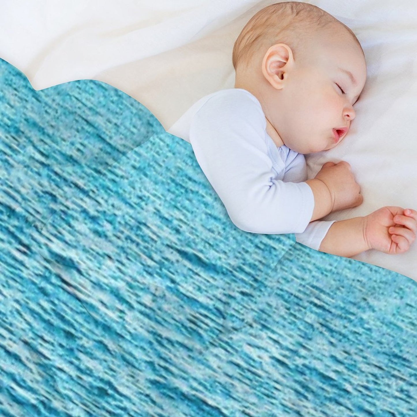 Turquoise Ocean Multi-functional Throw Blanket