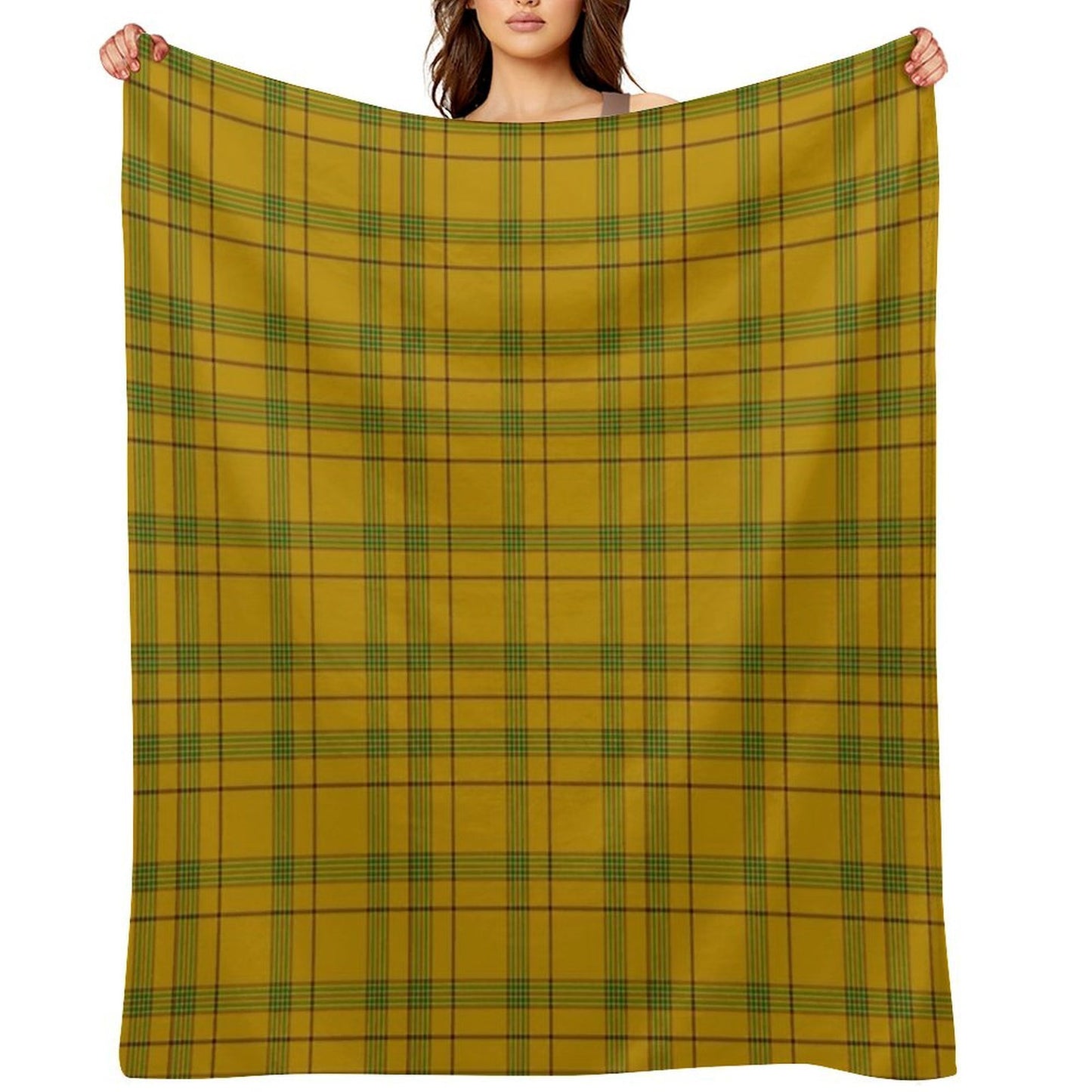 Clan Houston Tartan Easy Care Throw Blanket