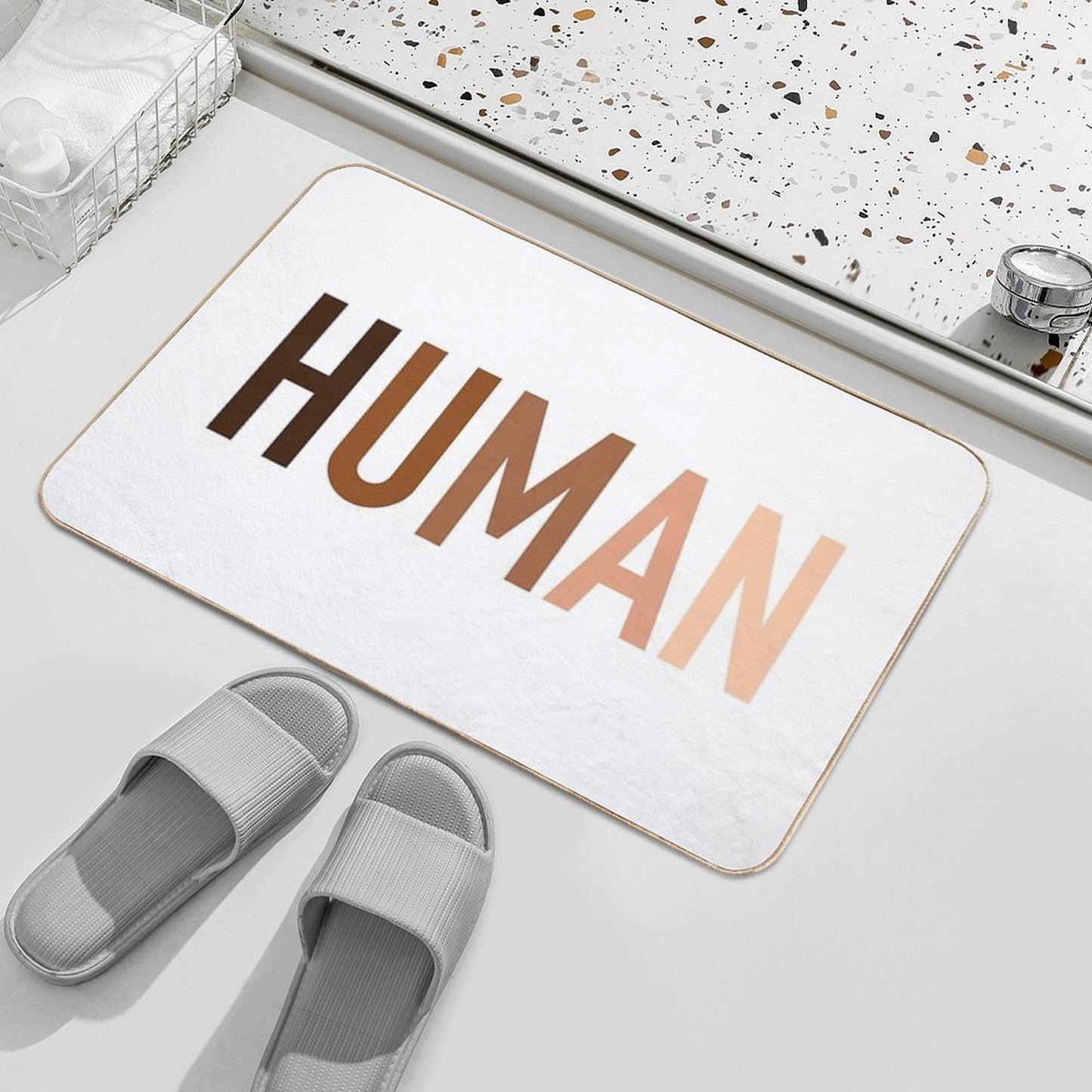 Human, Skin Tones High-Traffic Bath Mat