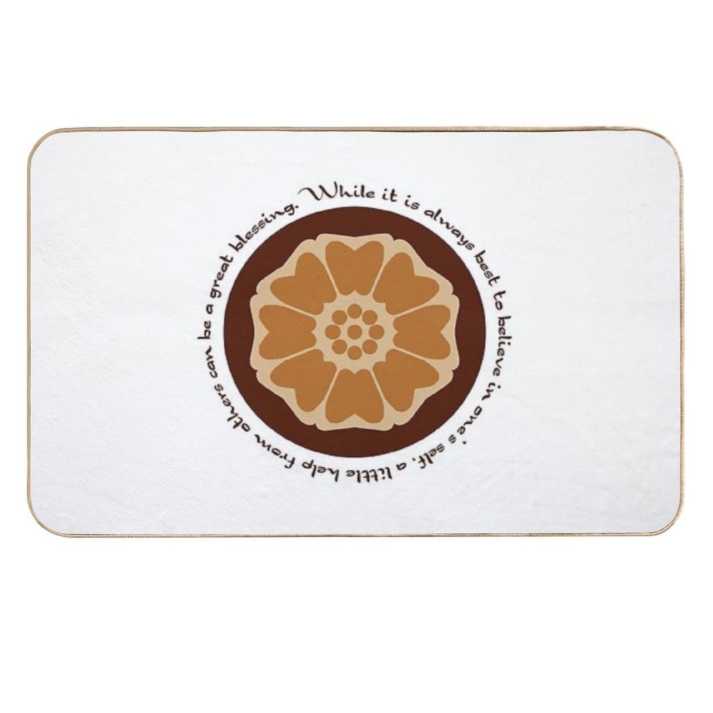 White Lotus Iroh Quote Odorless Bath Mat