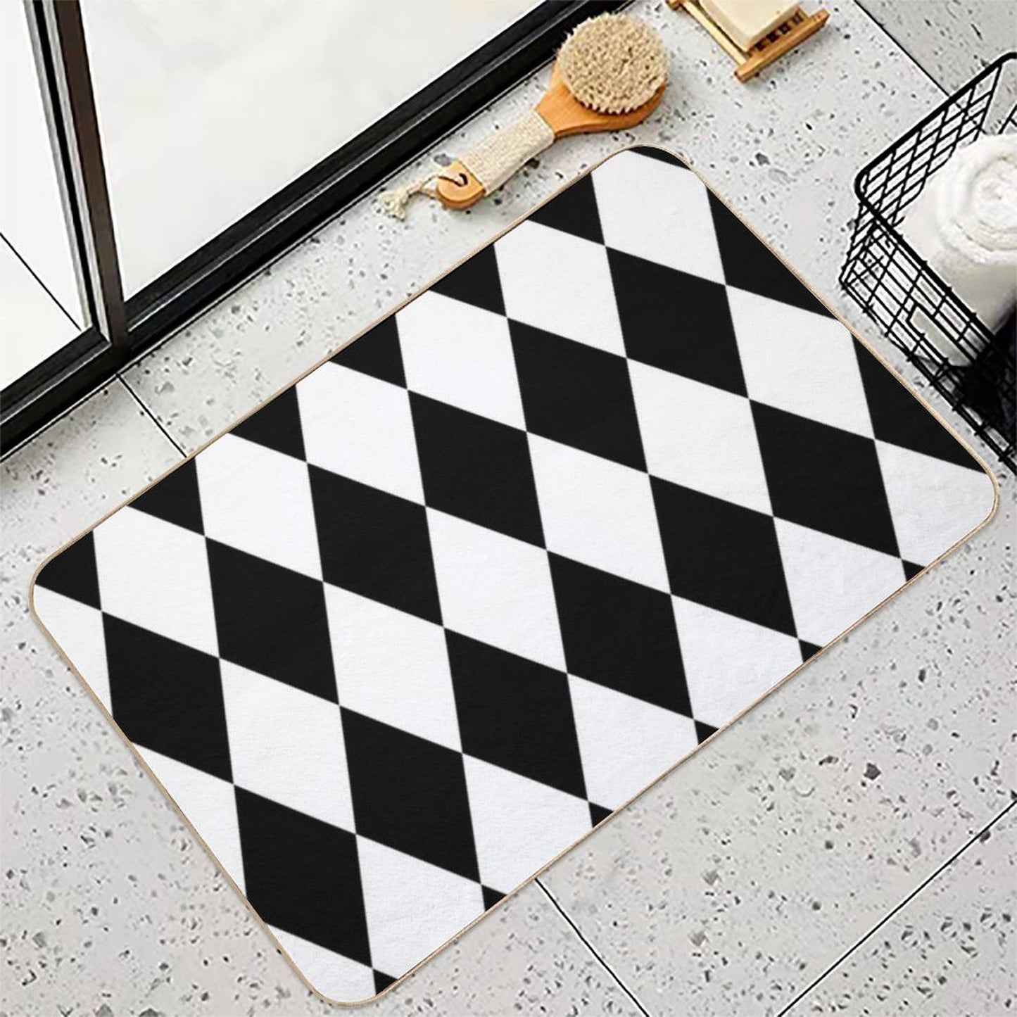 Harlequin Diamonds Anti-Trip Bath Mat