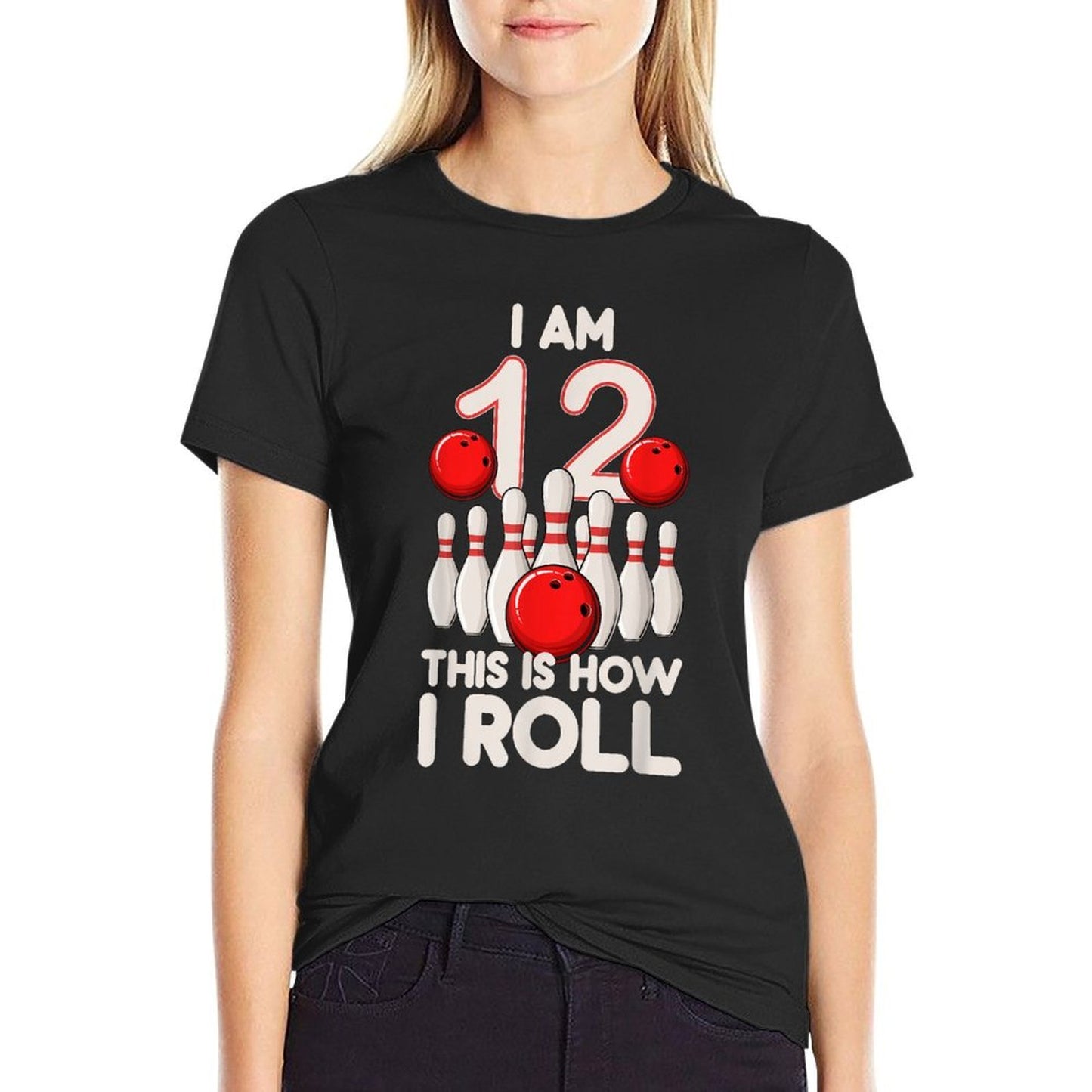 12 Year Old Bowling Party 12th Birthday Is How I Roll Breathable T-Shirt