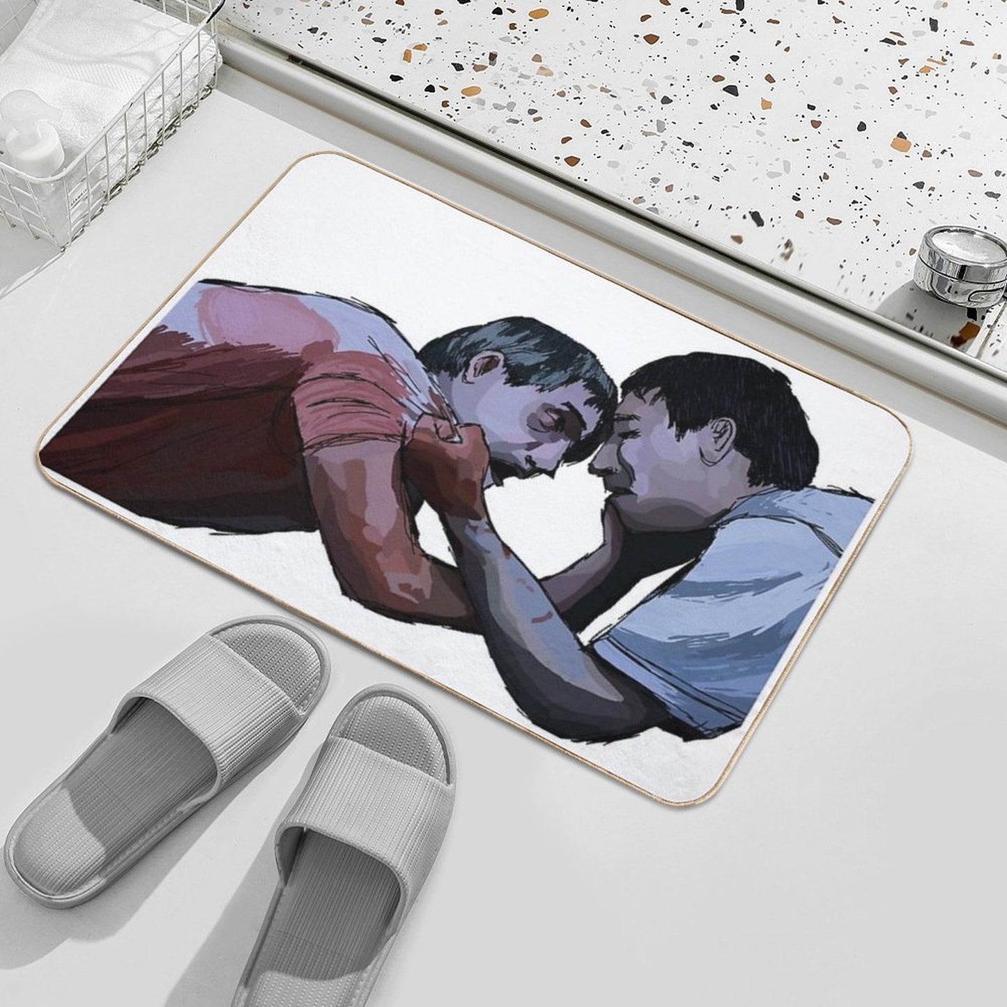 Love Scene - Saw (2004) Transparent Slip-Resistant Bath Mat
