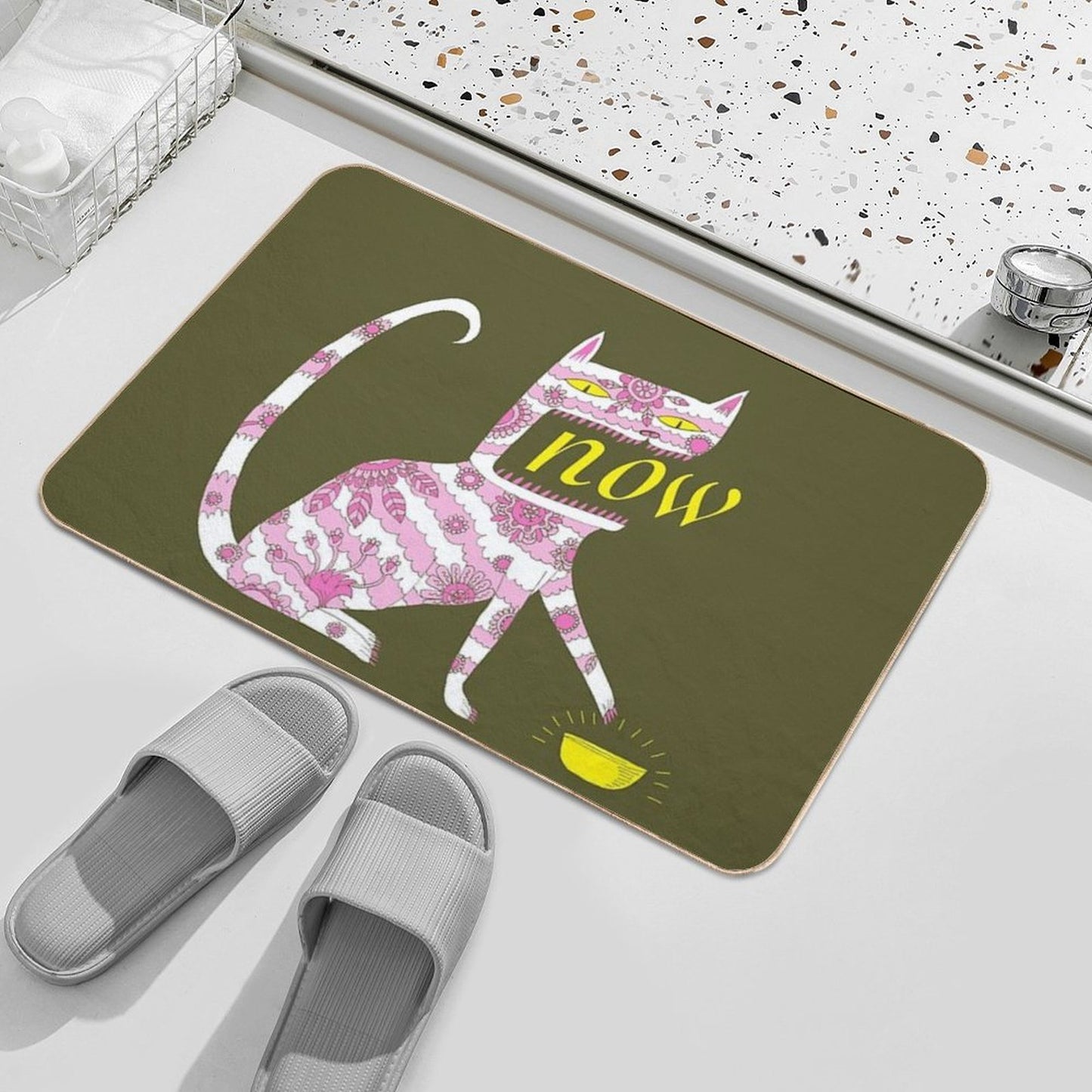 Now Cat Anti-Trip Bath Mat