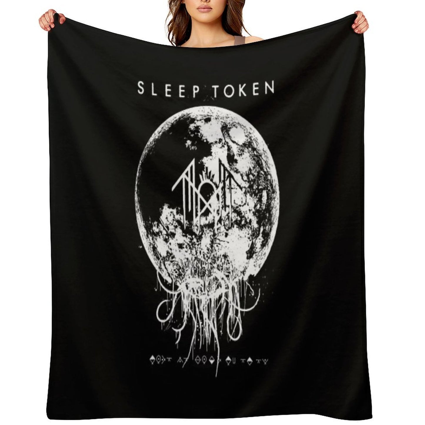 Pure Metal Roars Through The Blazing Storm - Original Sleep Token Music Merchandise Comfort Throw Blanket