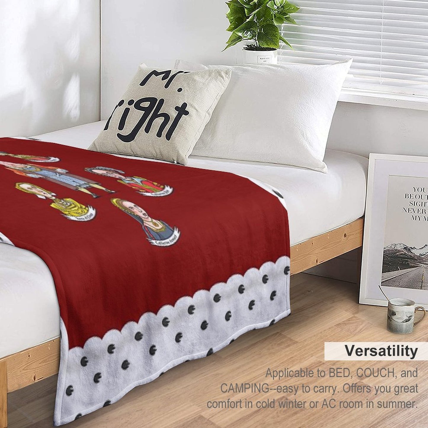 The Six Wives of King Henry VIII Compact Throw Blanket