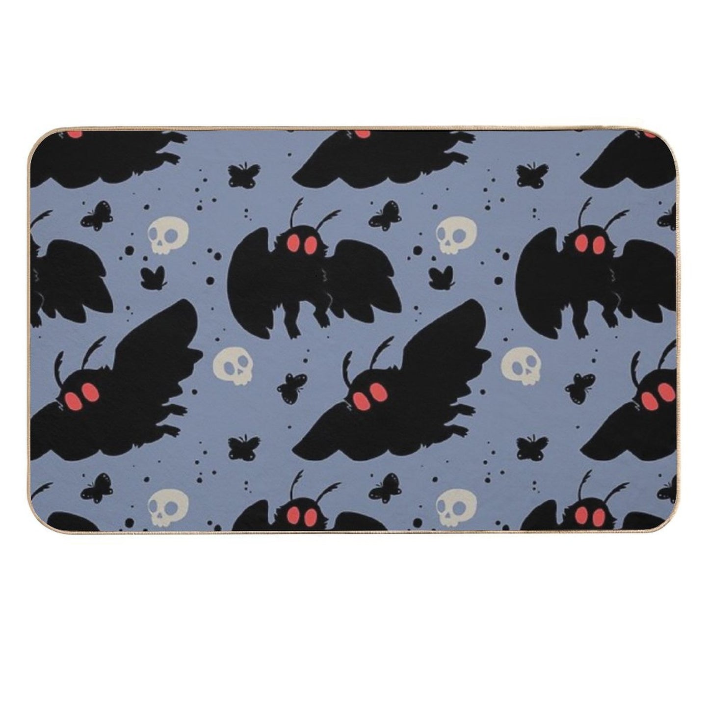 Mothman - Daylight Blue Slip-Resistant Bath Mat