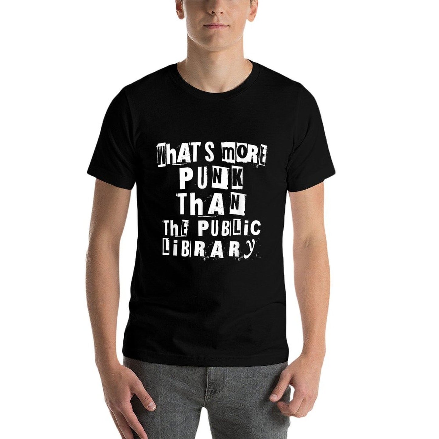 Reading Punk Rock Whats More Punk Than The Public Library Tagless Design T-Shirt