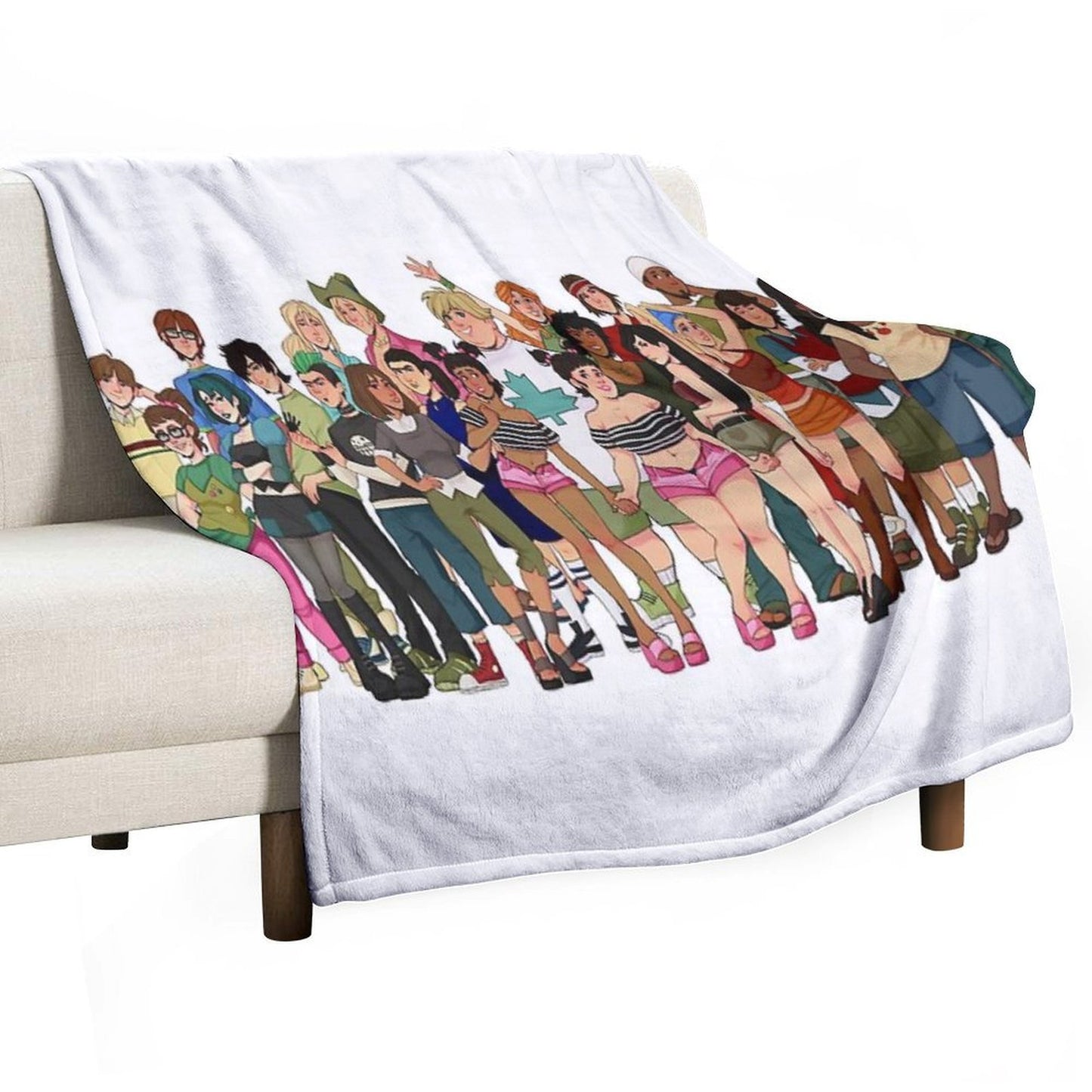 Total Drama Island Characters Comfort Throw Blanket