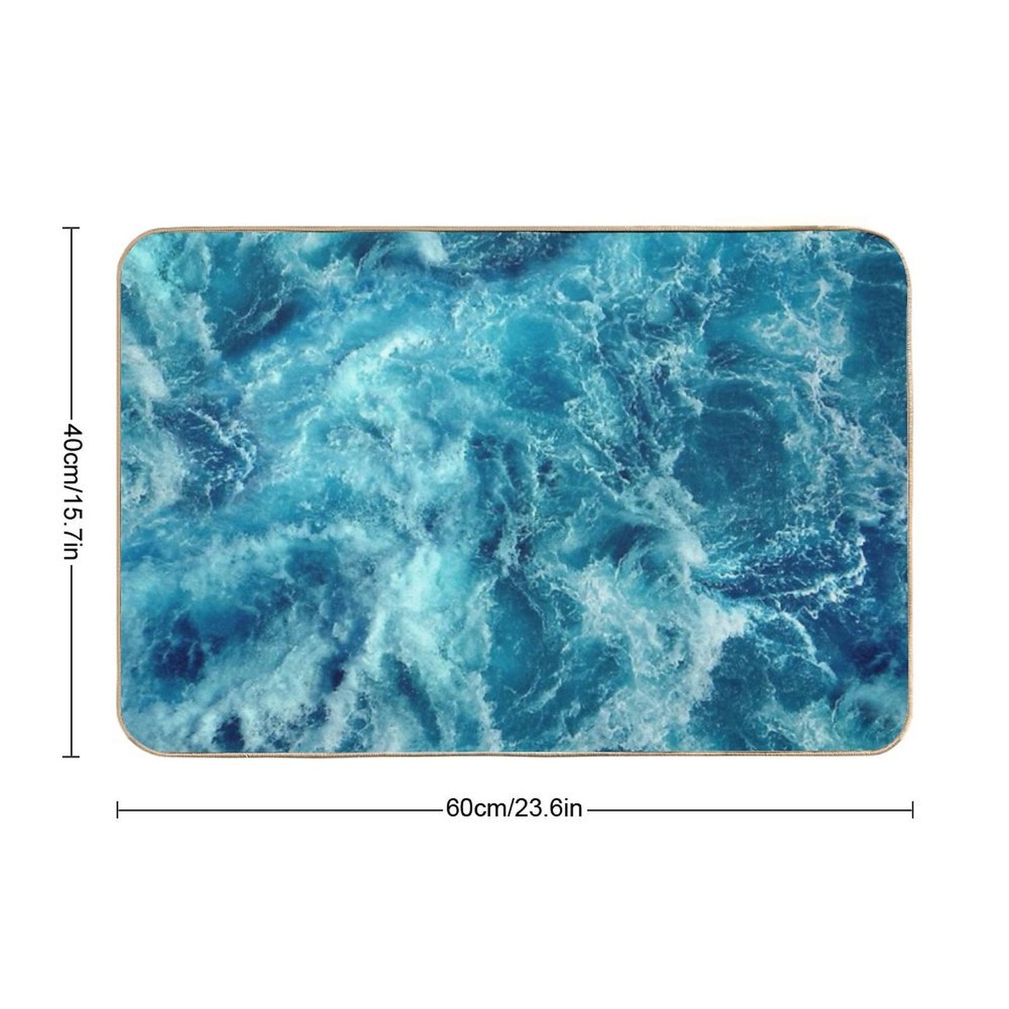 Ocean Is Shaking Multi-Purpose Bath Mat
