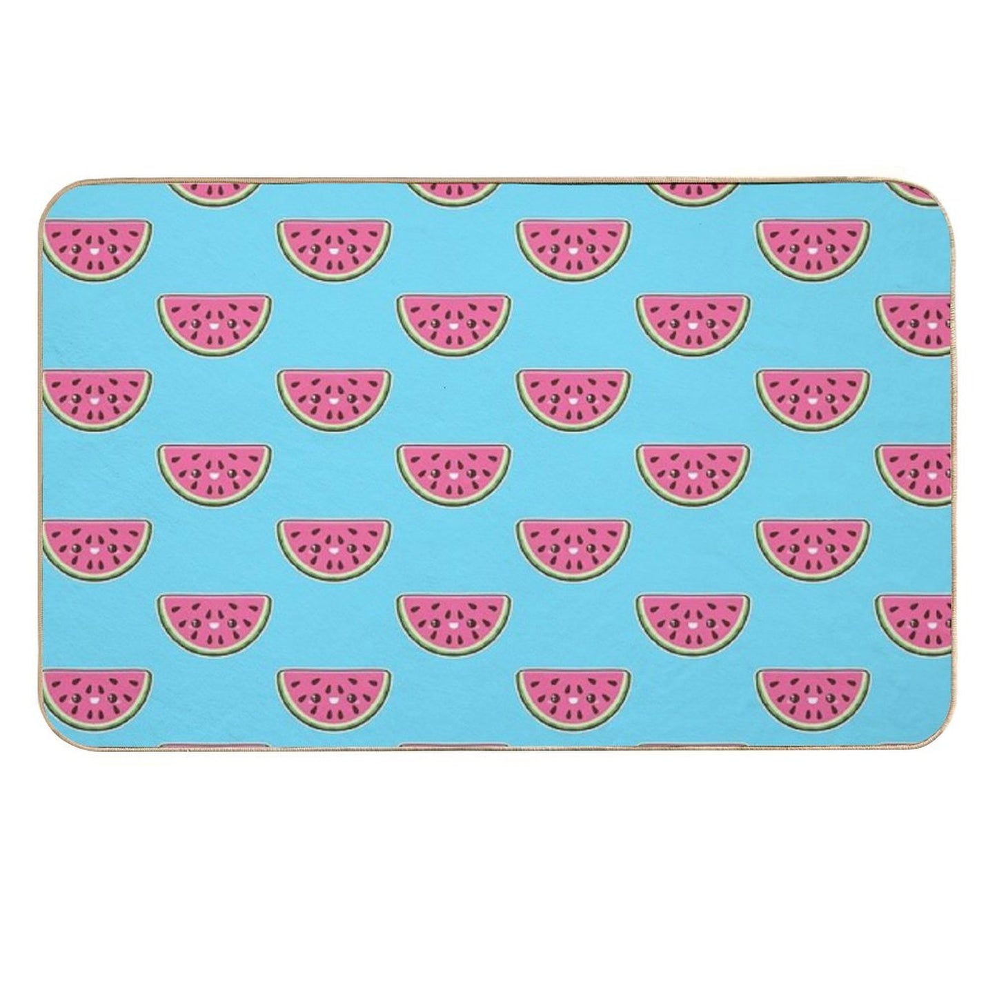 Kawaii Watermelon Slice Rapid-Drying Bath Mat
