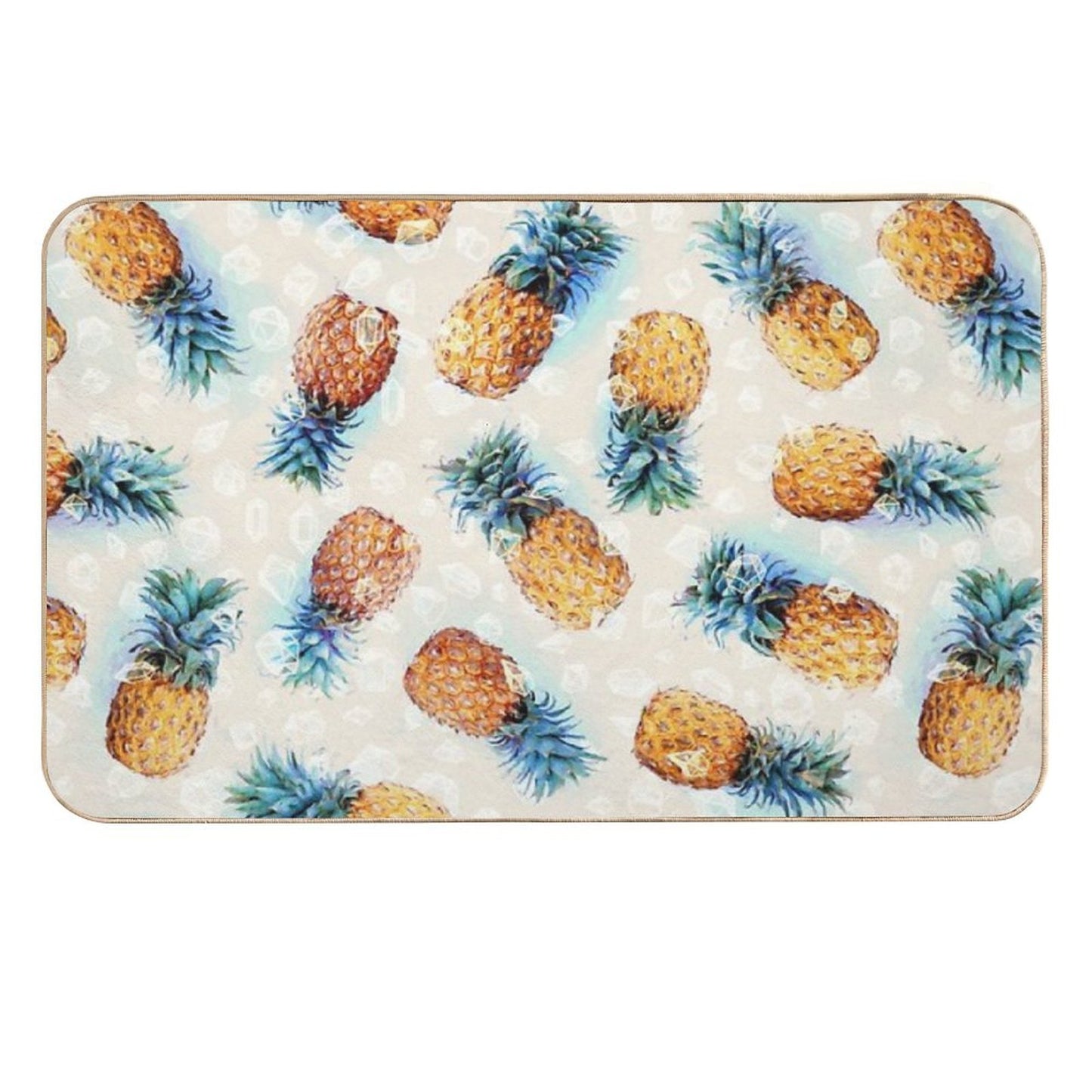 Pineapples + Crystals Pet-Safe Bath Mat