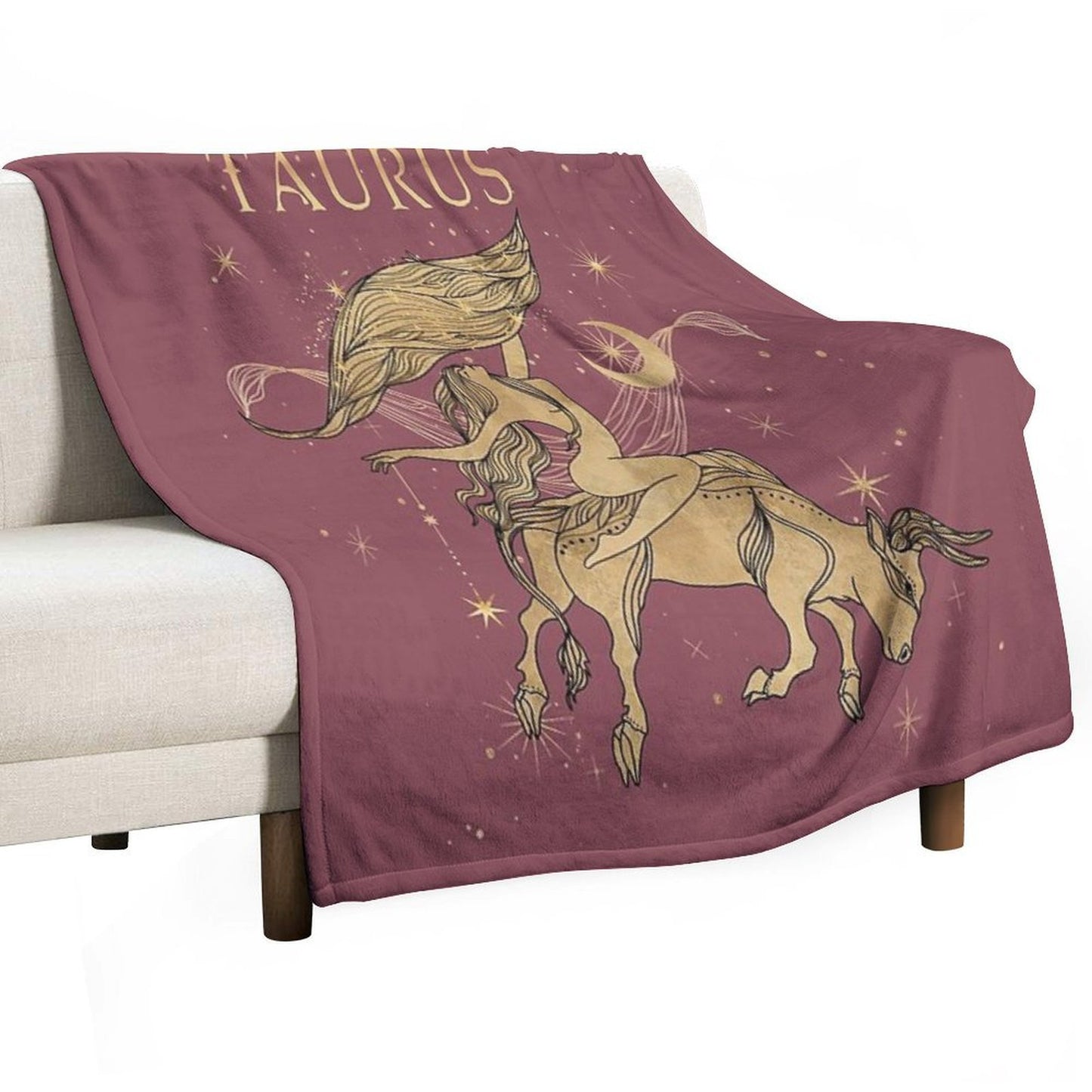 Taurus Zodiac Woman Multi-functional Throw Blanket