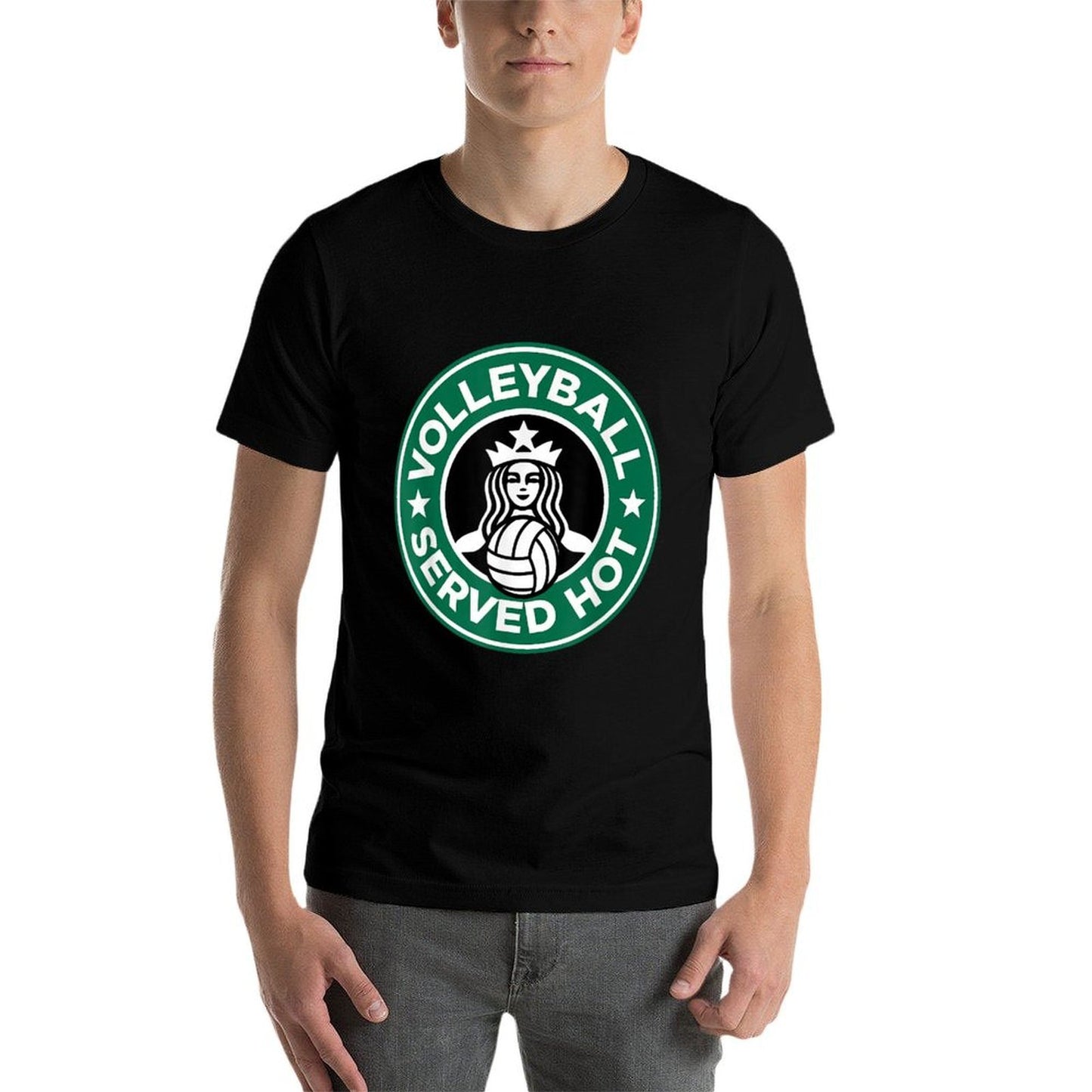 Volleyball Served Hot - Great Volleyball Player Tagless Design T-Shirt