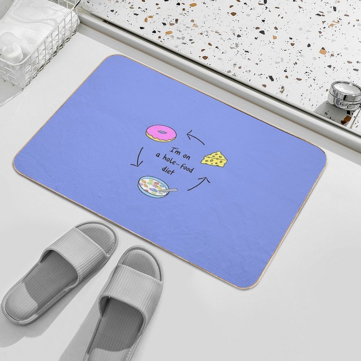 I’m on A Hole Food Diet High-Traffic Bath Mat