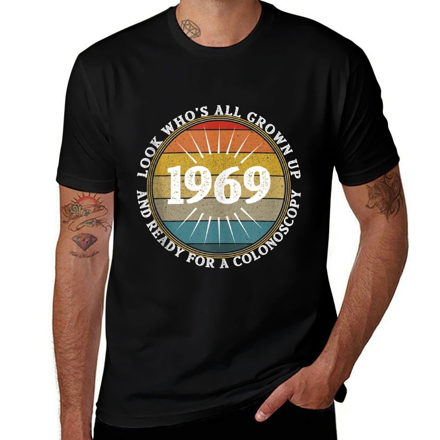 Vintage 1971 Fifty 50th Birthday Gag Joke Father Gift Idea Soft T-Shirt