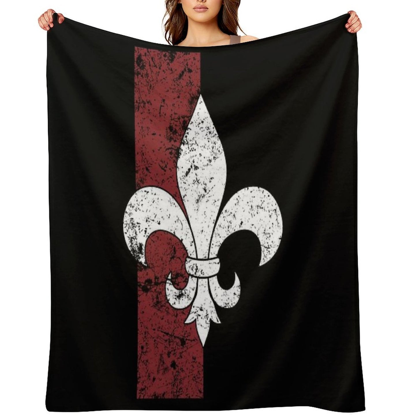 Fleur De Lis Travel-friendly Throw Blanket