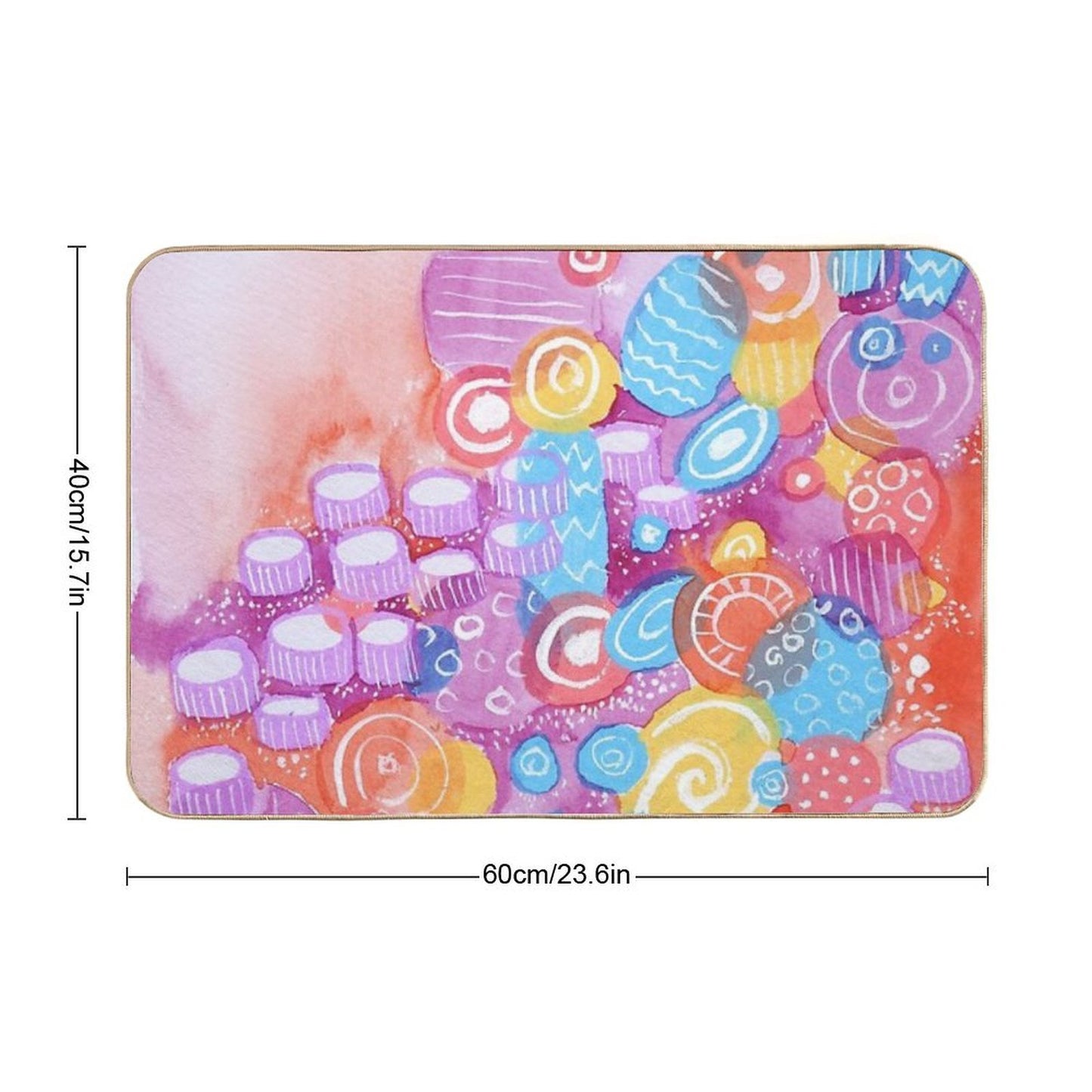 The Candy Sea Anti-Trip Bath Mat
