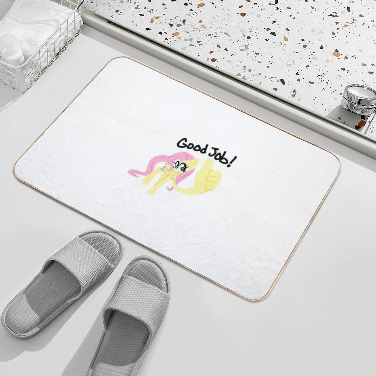 Fluttershy Good Job! Easy To Clean Bath Mat
