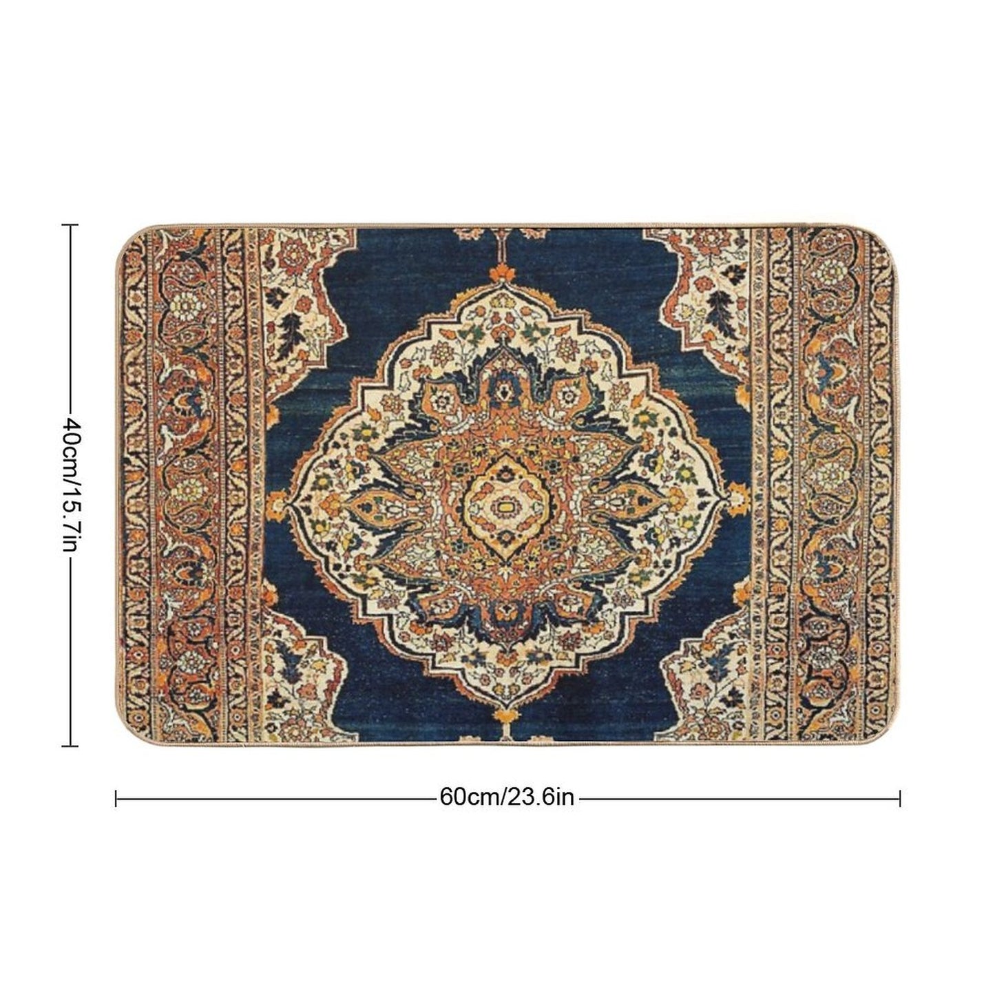Tabriz Azerbaijan Northwest Persian Rug Print Durable Bath Mat
