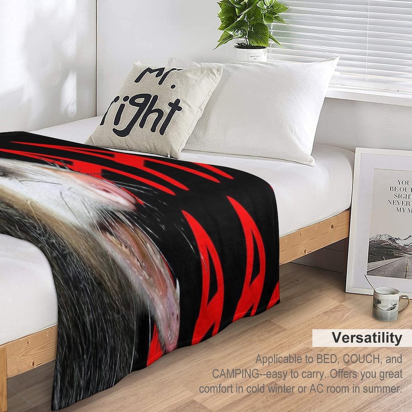 AAAAA POSSUM Velvety-soft Throw Blanket