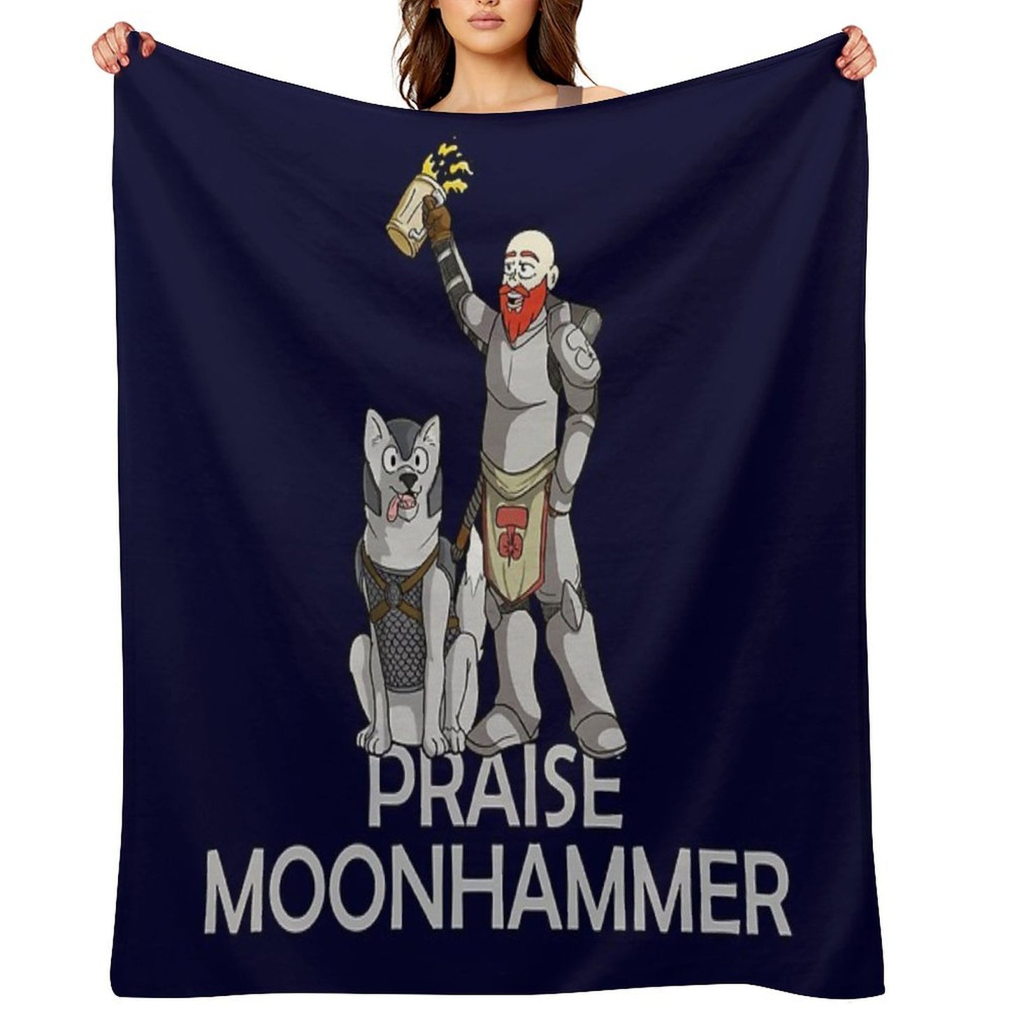 Praise Moonhammer! Gift-ready Throw Blanket