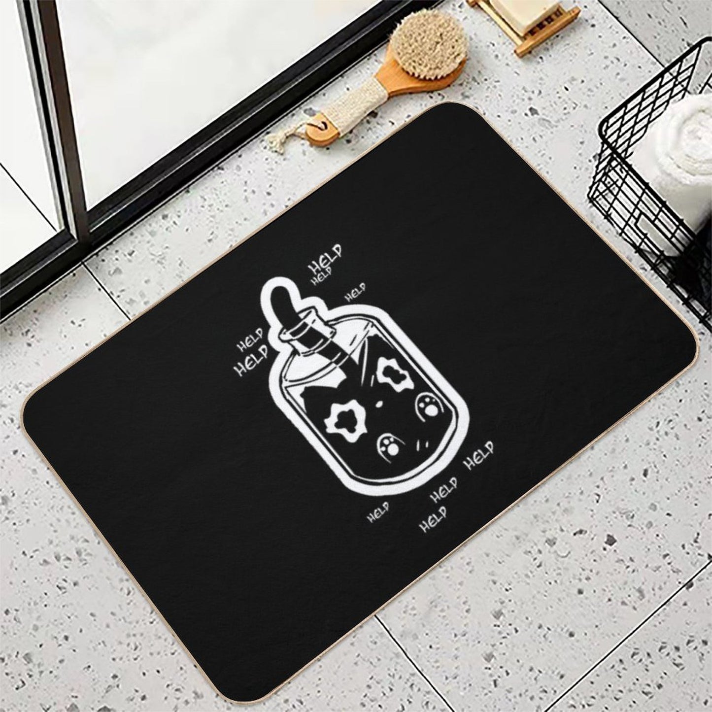 Bottled Cat Eco-Friendly Bath Mat
