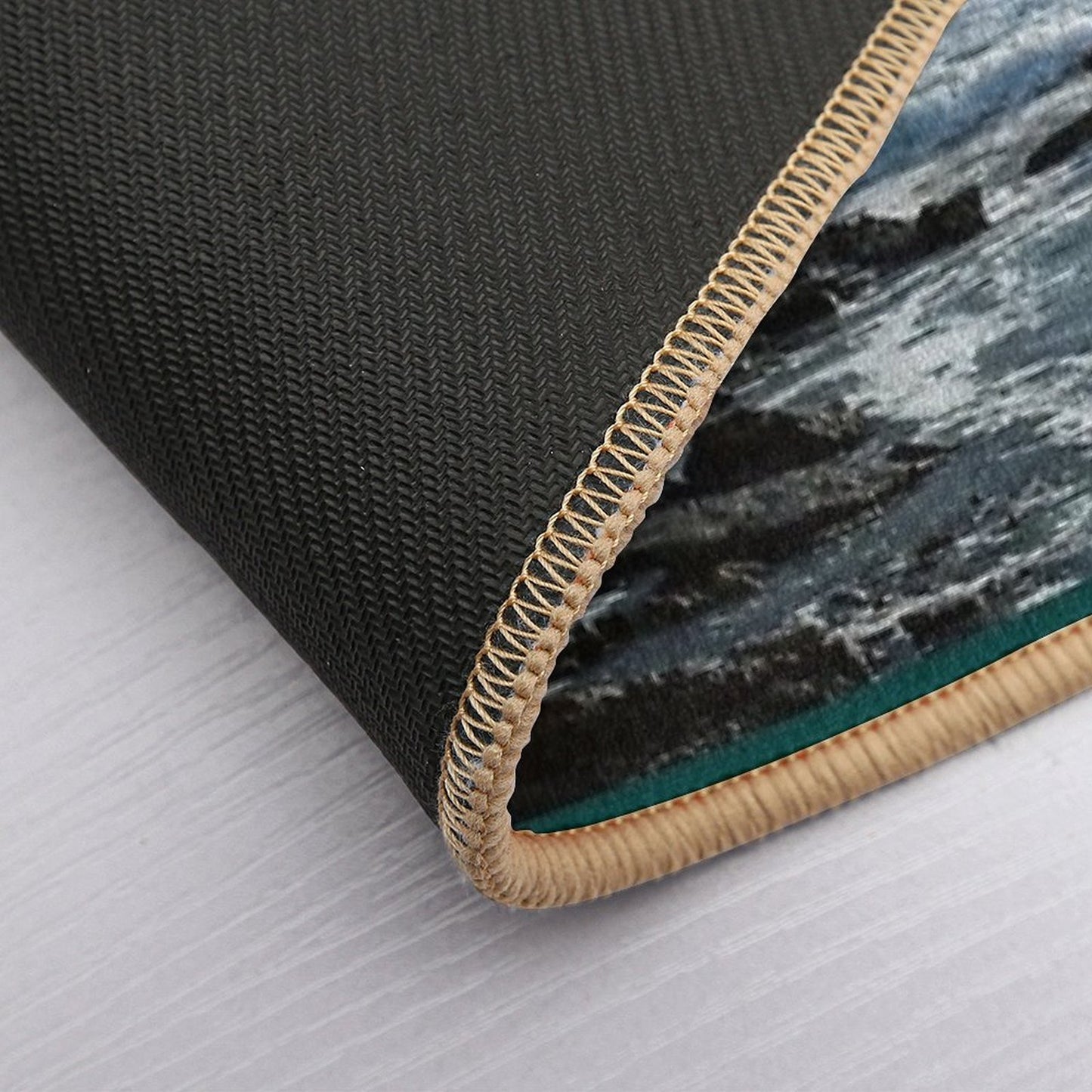OCEAN WAVES Durable Bath Mat
