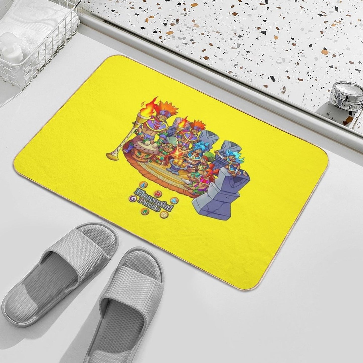 The Power of Shamanic Globes! Non-Slip Bath Mat