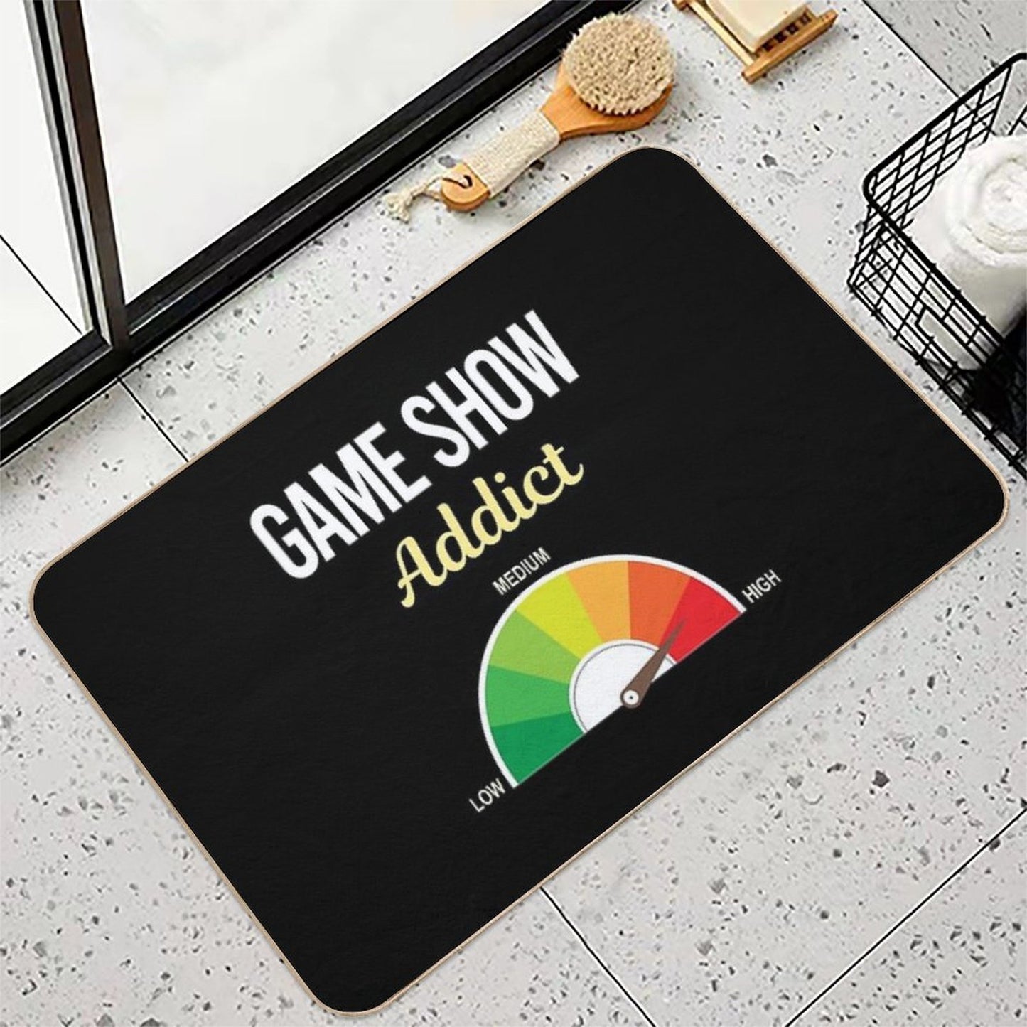 Addict Game Shows TV Show Long-Lasting Bath Mat