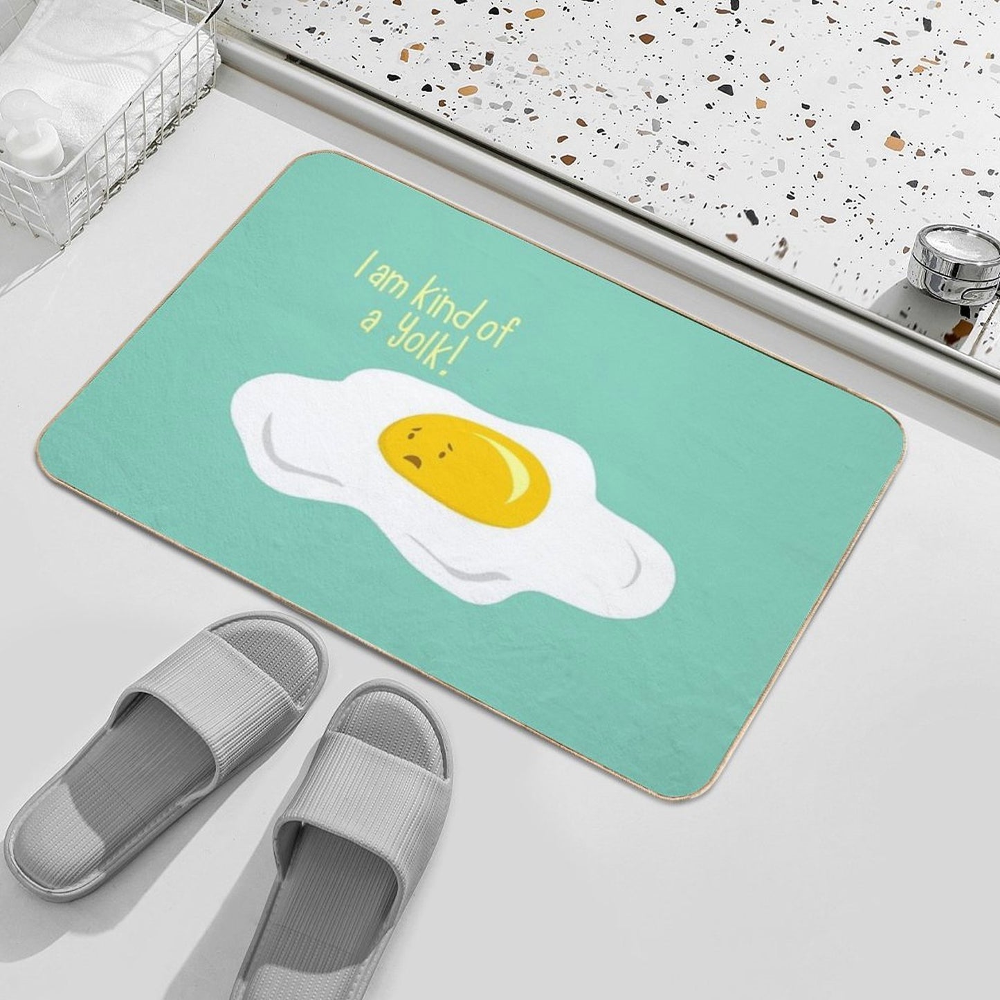 Egg-sactly! Easy To Clean Bath Mat
