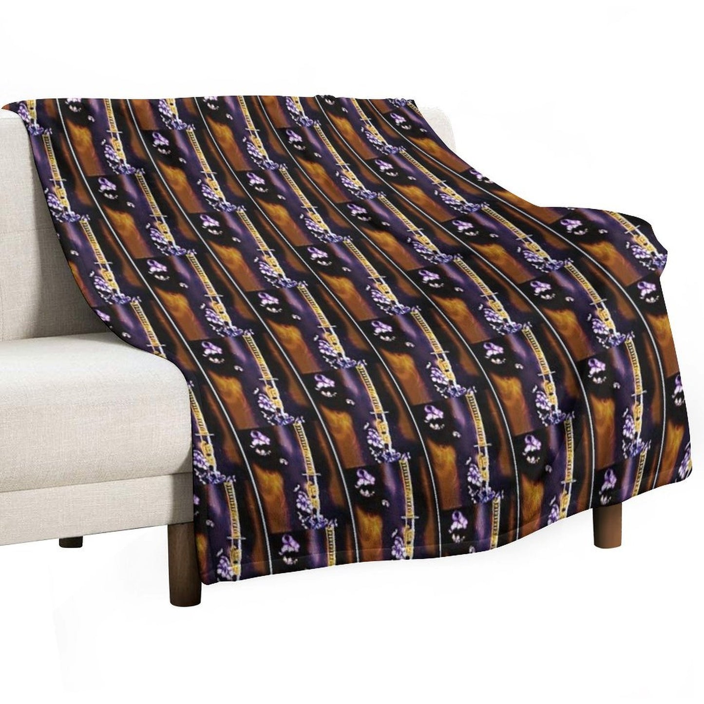 Album Poster Art for Bronmix's Music Album Gilded Age III Samurai Mind Anti-pilling Throw Blanket