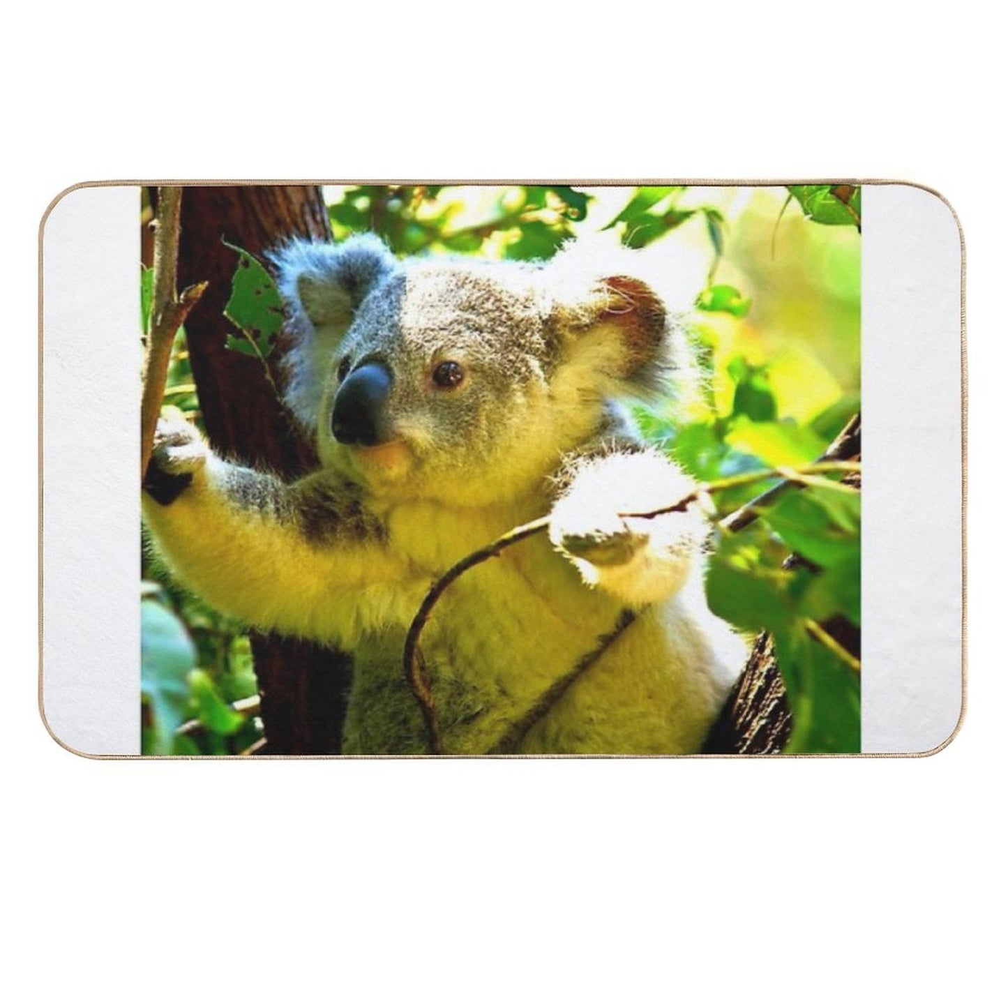 Koala Photo with High Resolution Quality Dirt-Trapping Bath Mat