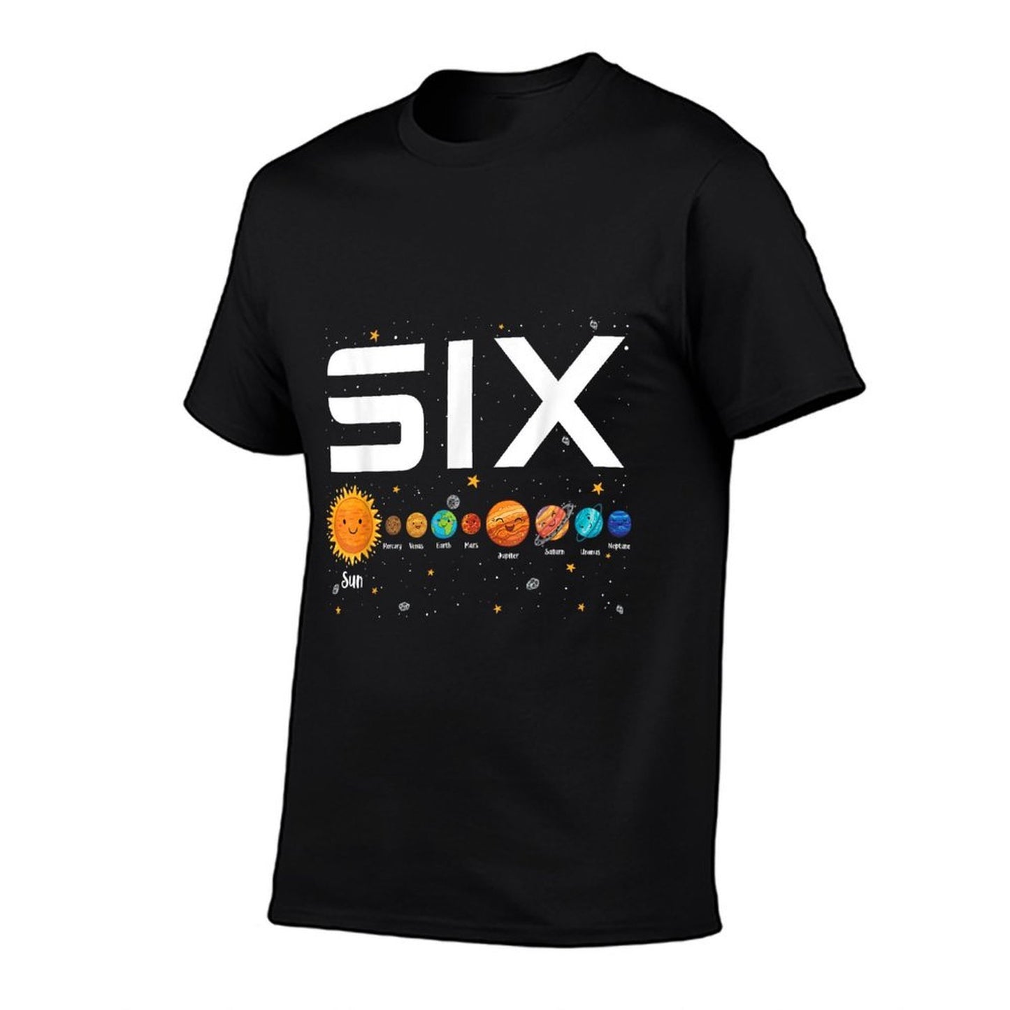 Solar System Planets Six 6 Years Old 6th Birthday Girl Boy Breathable T-Shirt