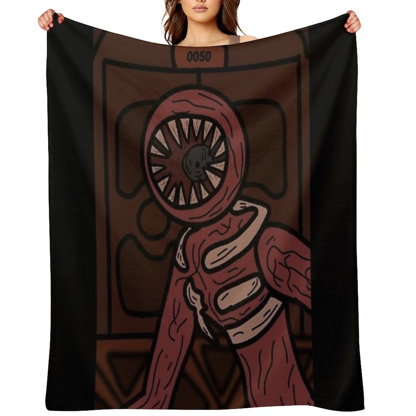 Figure, Roblox Doors Anti-pilling Throw Blanket