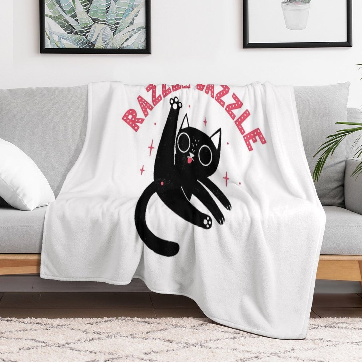 The Ol' Razzle Dazzle Sustainable Throw Blanket