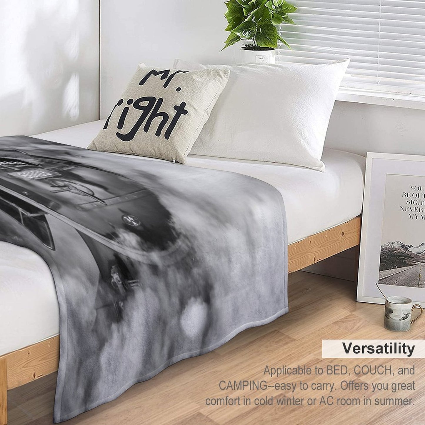 The Flying Scotsman 60103, in A Cloud of Steam And Smoke Premium Throw Blanket