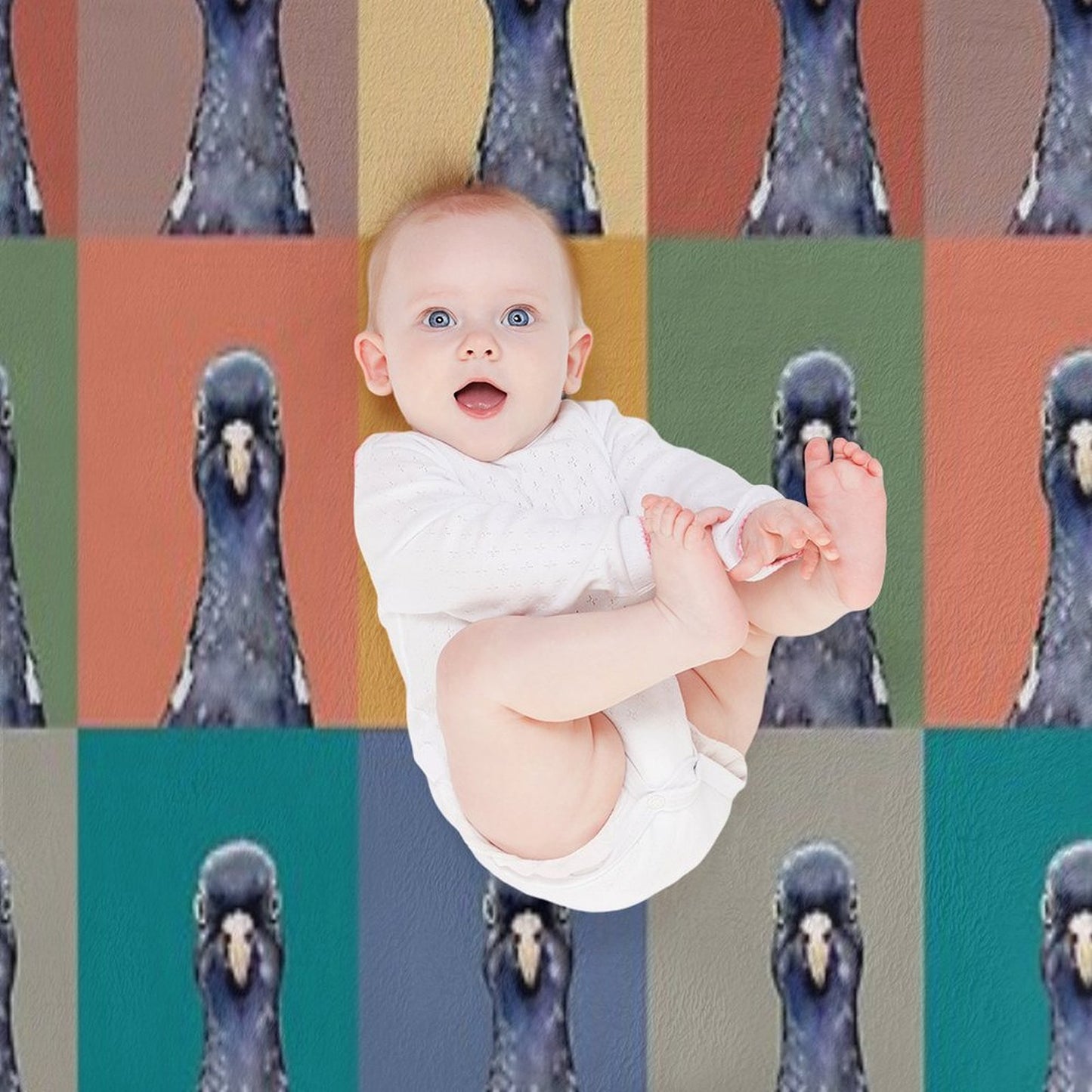 Pop Art Perry Pigeon All-season Throw Blanket