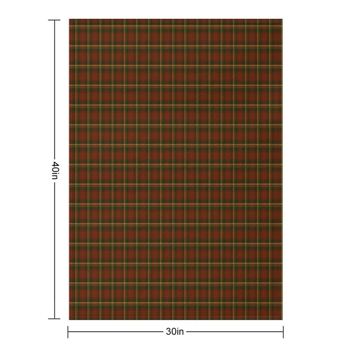 Canadian National Maple Leaf Tartan Gift-ready Throw Blanket