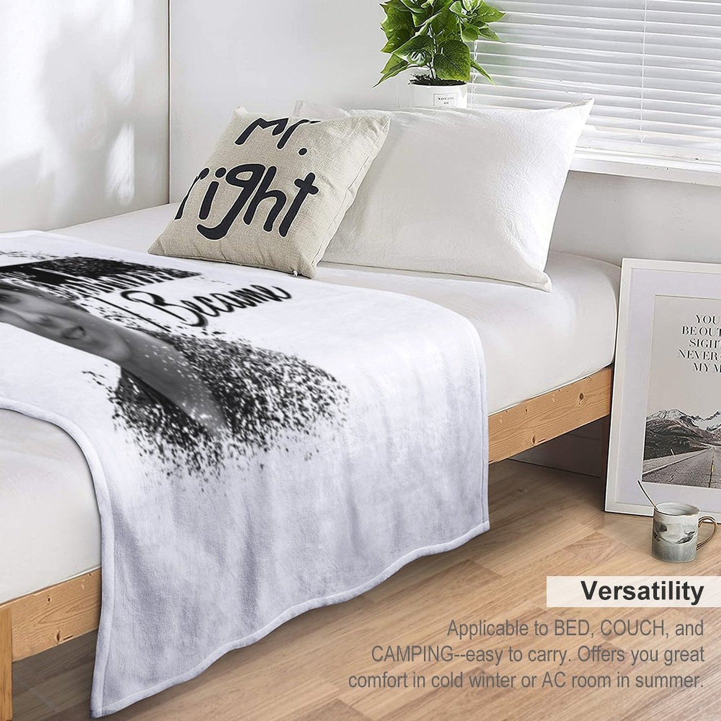 Darkness I Became - Peter Pan Versatility Throw Blanket