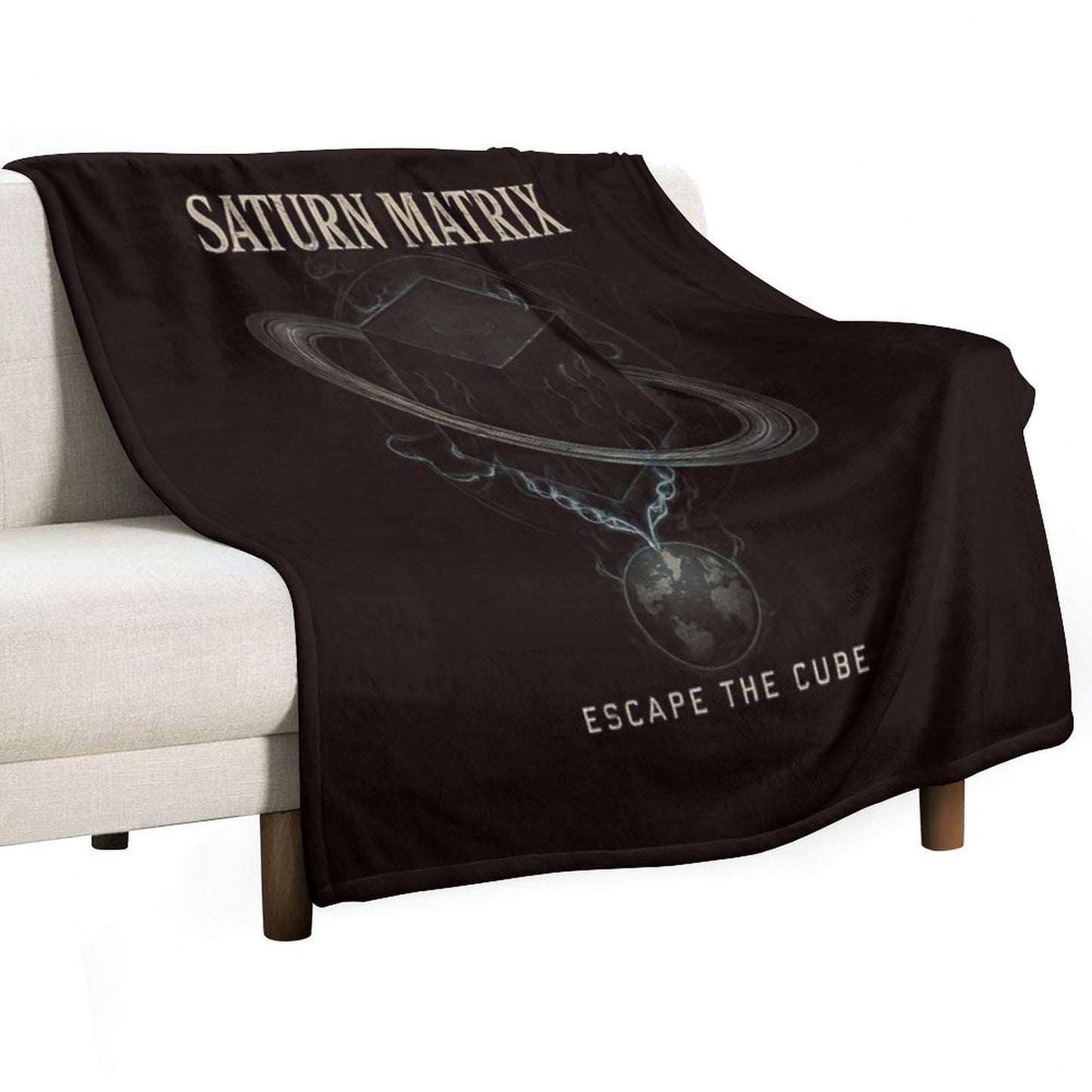 The Saturn Matrix Escape The Cube Lightweight Throw Blanket